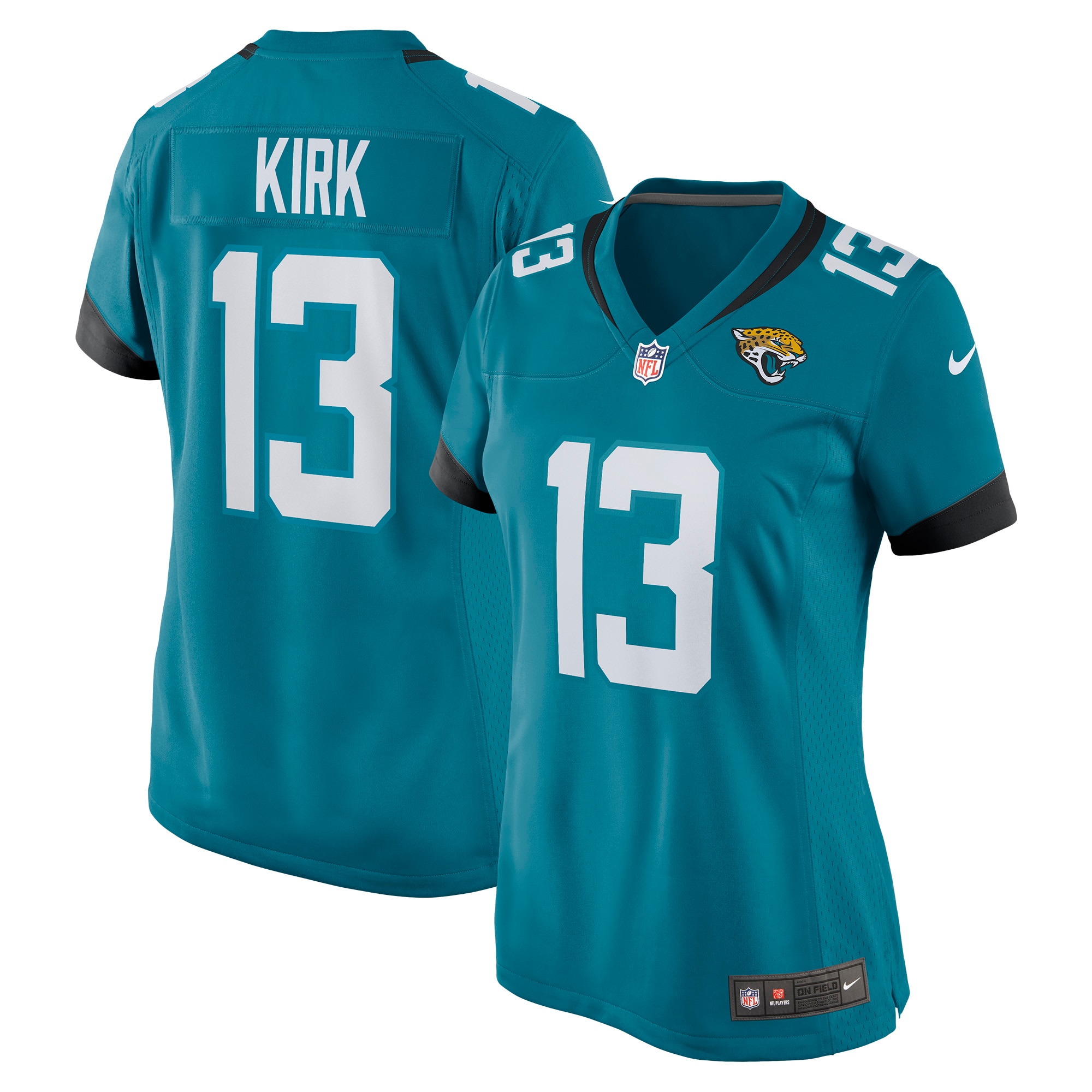 Women's Jacksonville Jaguars Christian Kirk Teal Game Jersey JS3336 Saliibo