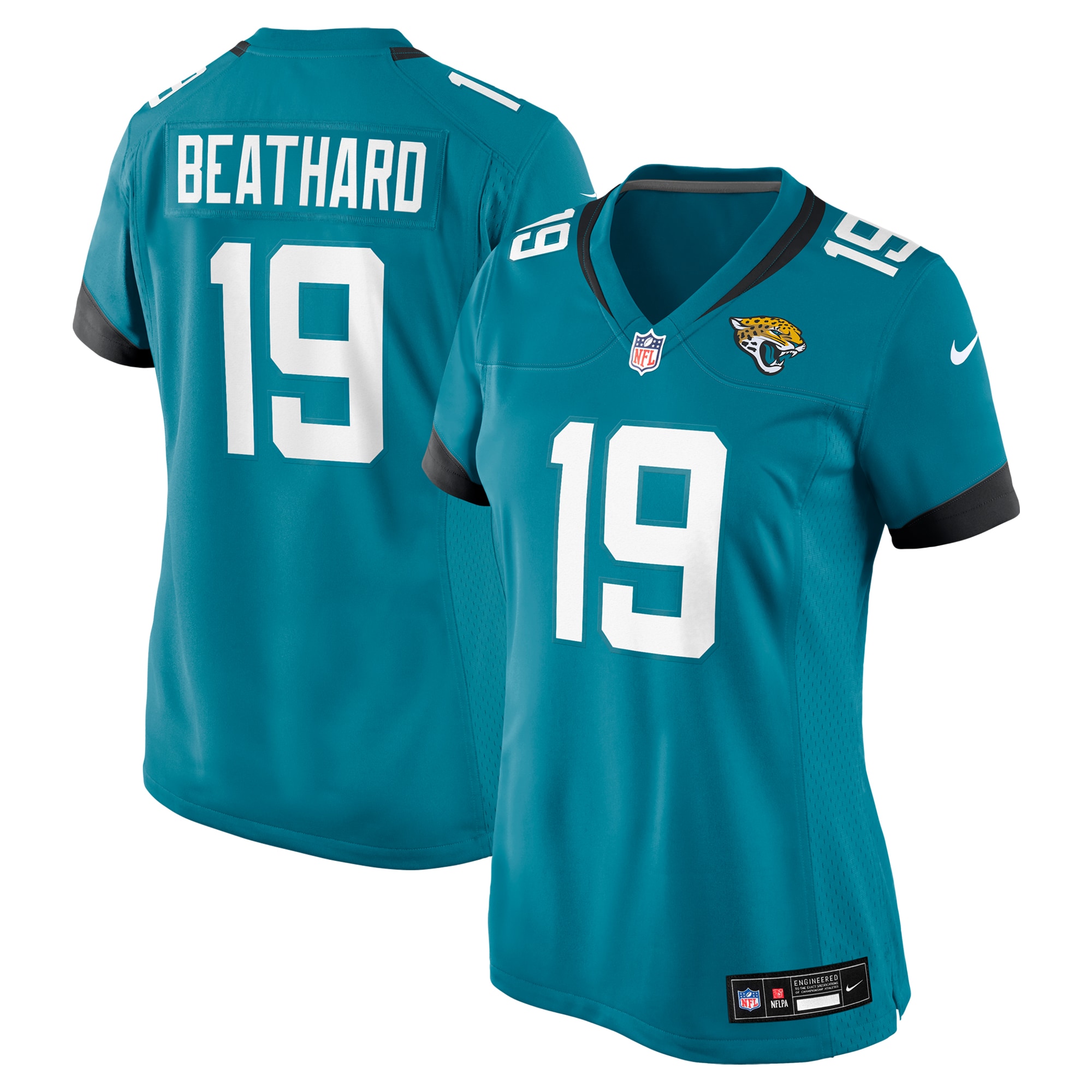Women's Jacksonville Jaguars C.J. Beathard Teal Game Jersey JS1932 Saliibo