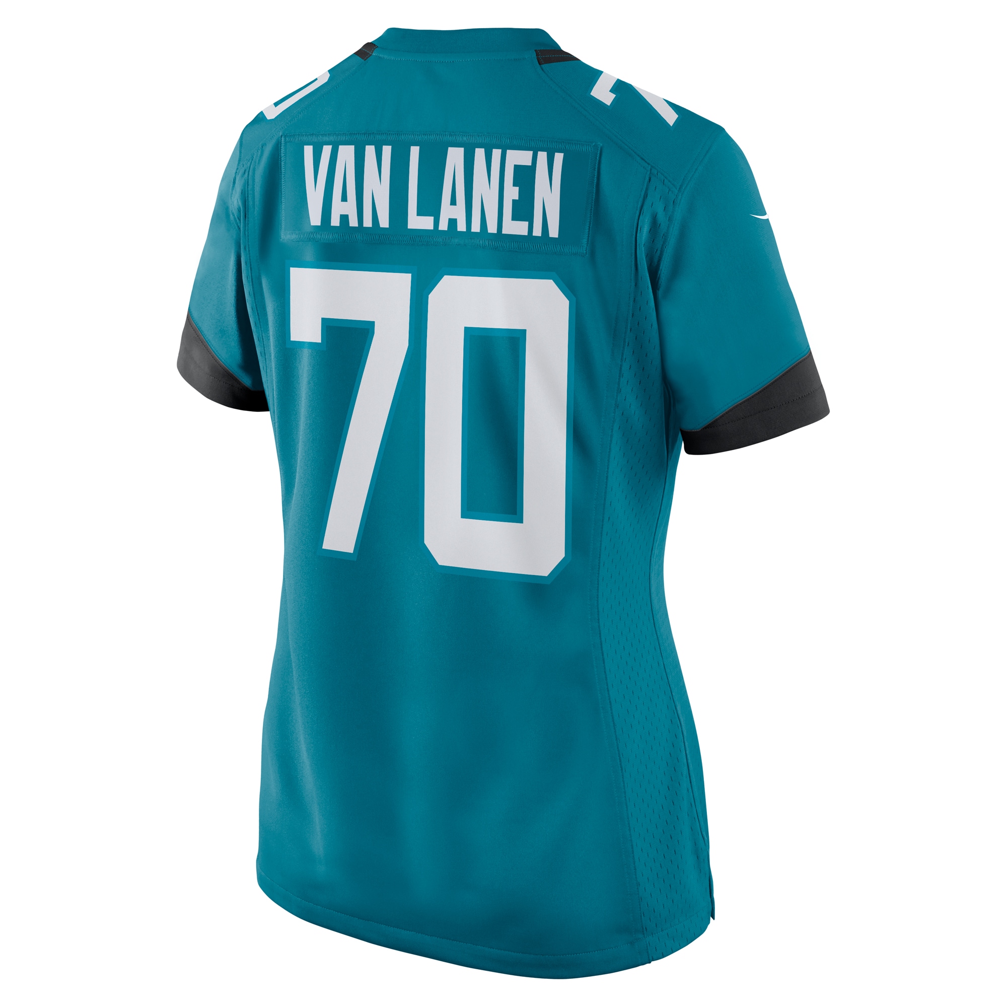 Women's Jacksonville Jaguars Cole Van Lanen Teal Game Player Jersey JS5466 Saliibo - Image 3