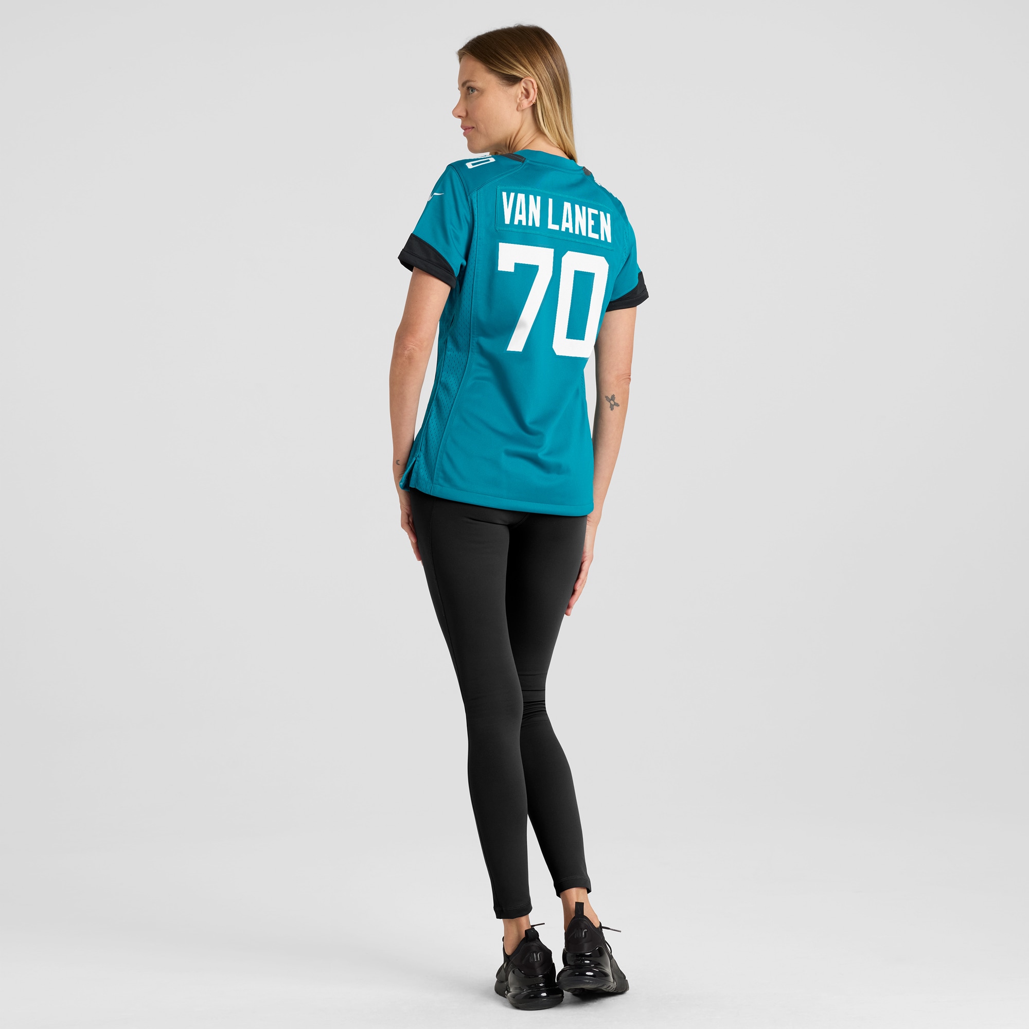 Women's Jacksonville Jaguars Cole Van Lanen Teal Game Player Jersey JS5466 Saliibo - Image 5