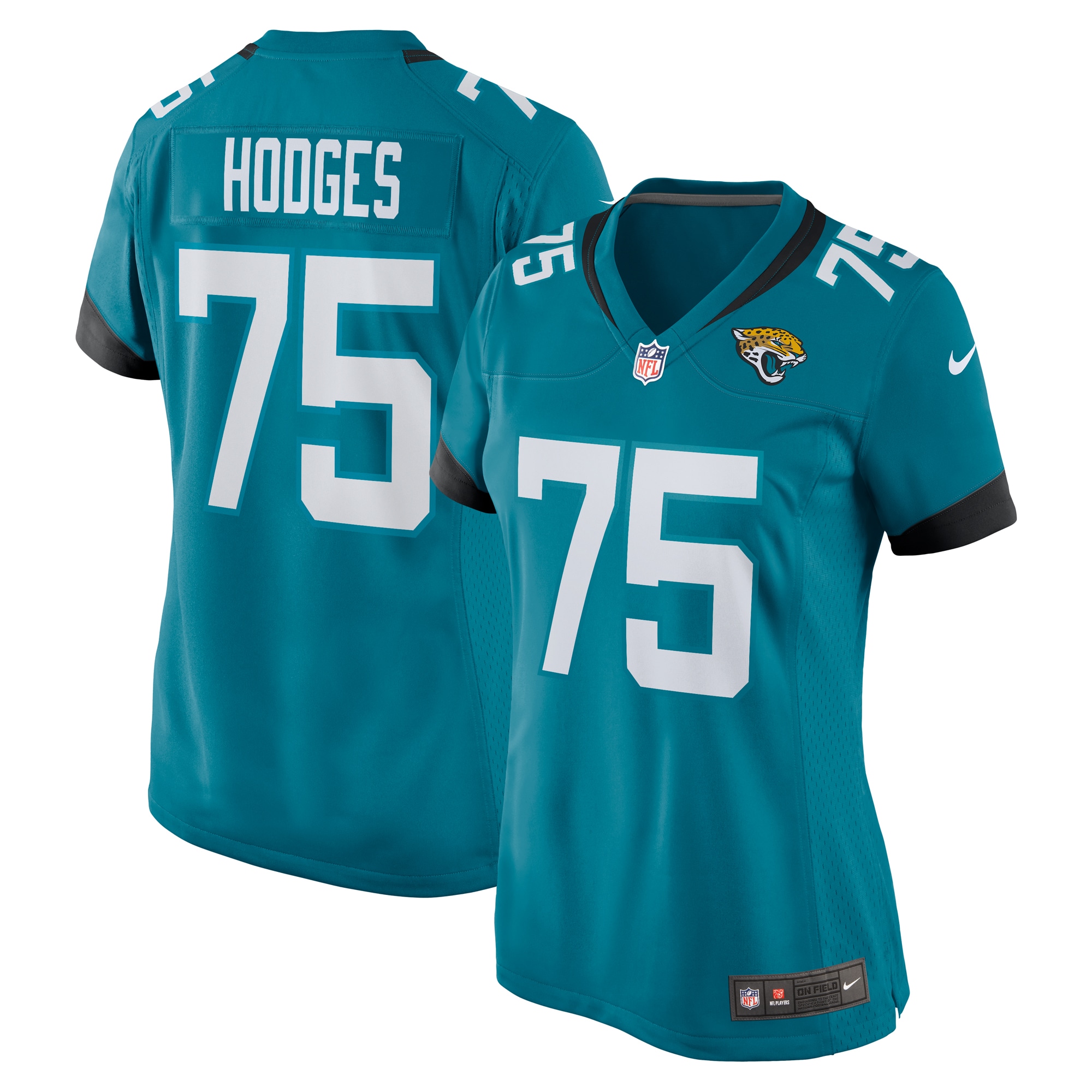 Women's Jacksonville Jaguars Cooper Hodges Teal Game Jersey JS6413 Saliibo