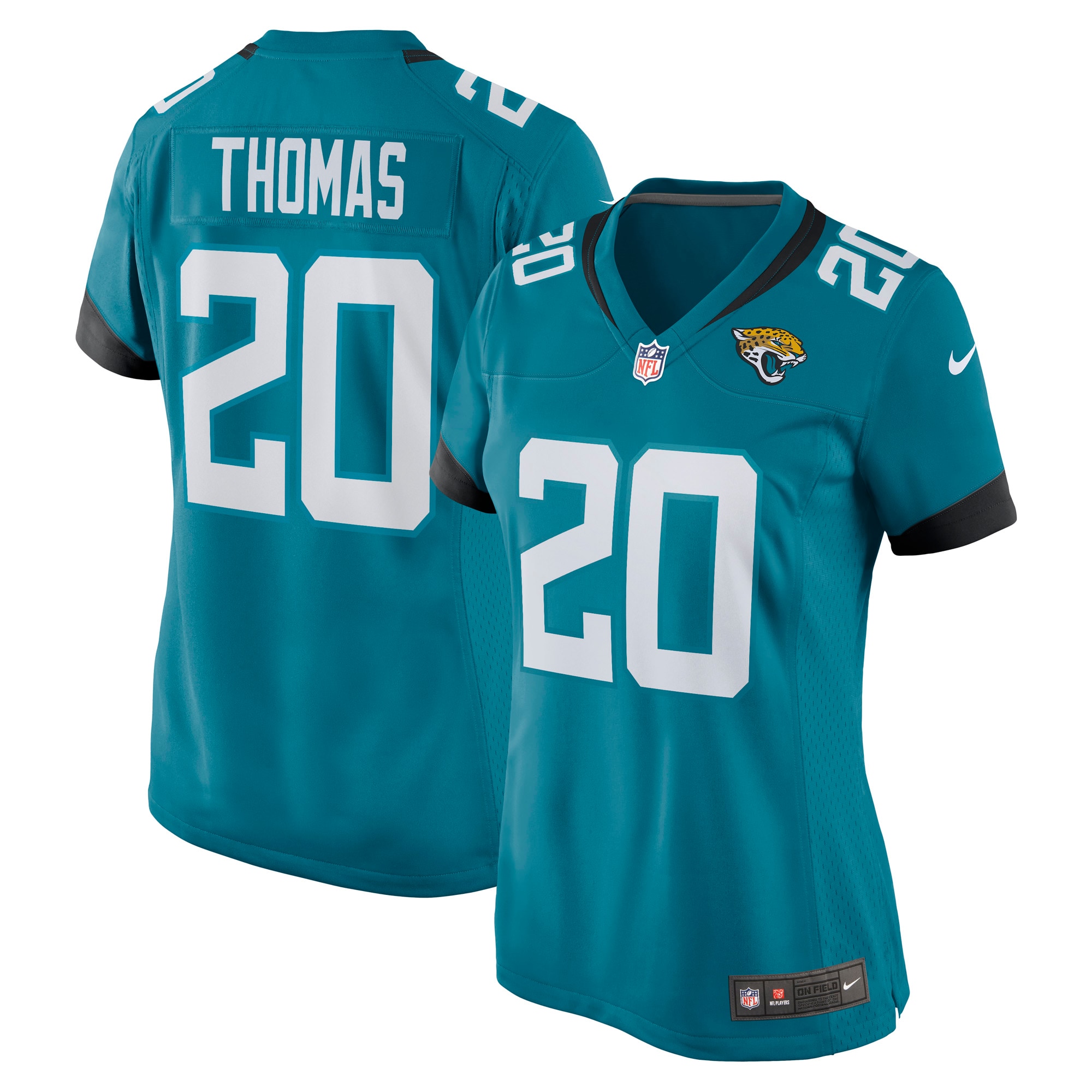 Women's Jacksonville Jaguars Daniel Thomas Teal Game Jersey JS1946 Saliibo