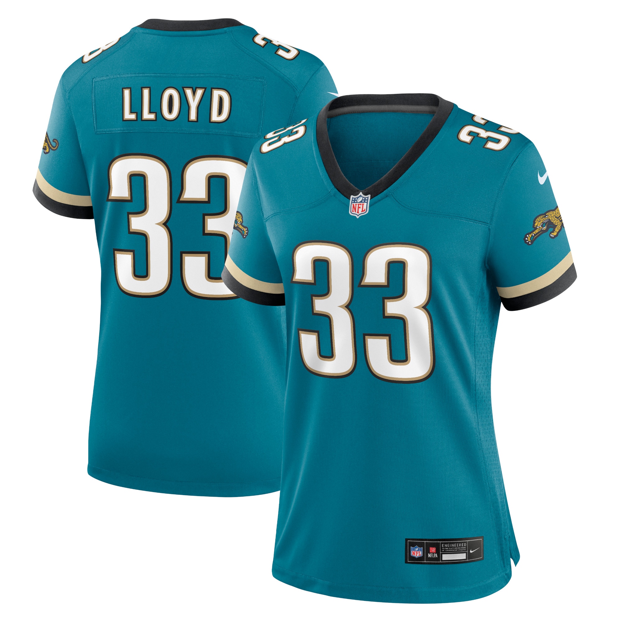 Women's Jacksonville Jaguars Devin Lloyd Teal Prowler Throwback Game Jersey JS3026 Saliibo