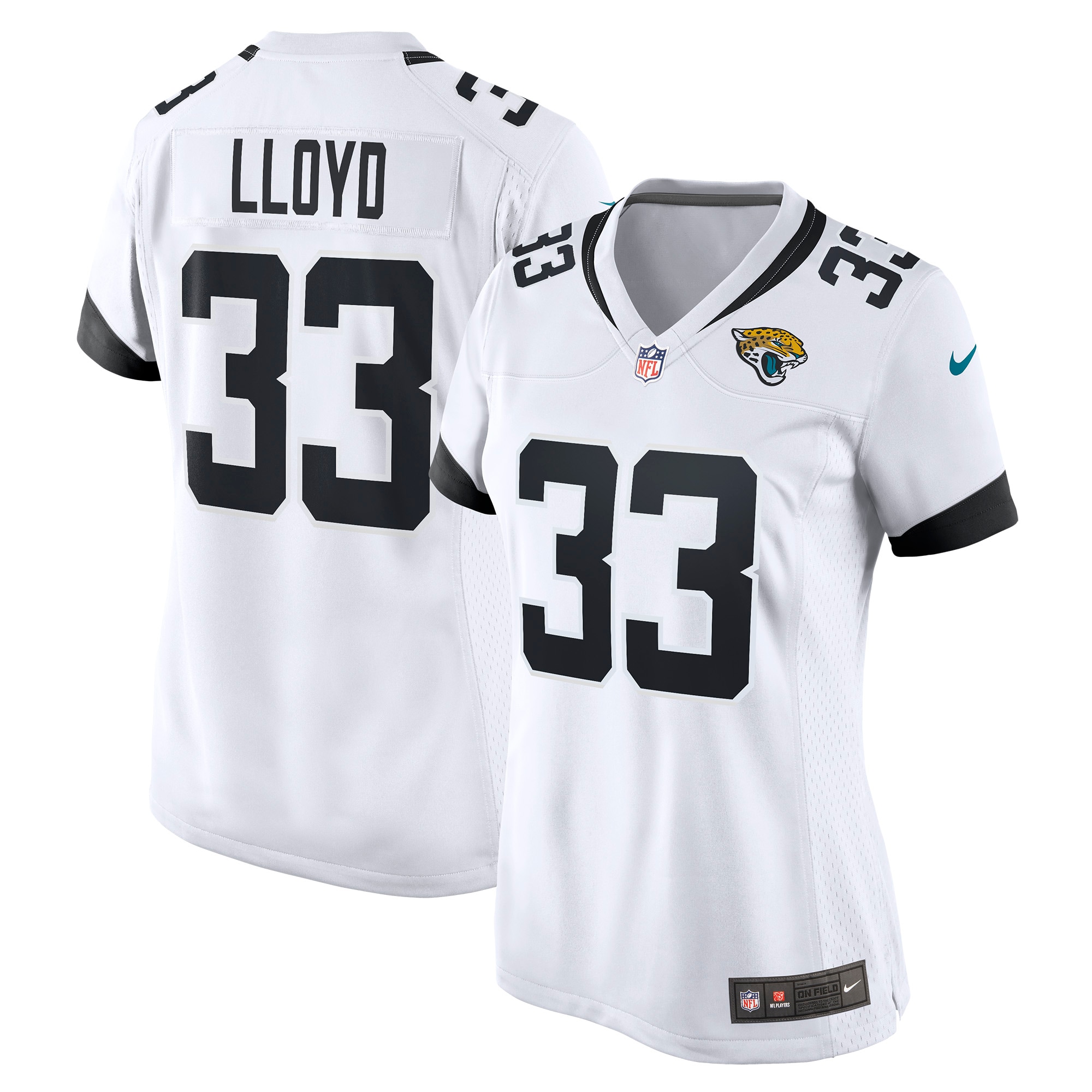Women's Jacksonville Jaguars Devin Lloyd White Away Game Player Jersey JS2530 Saliibo