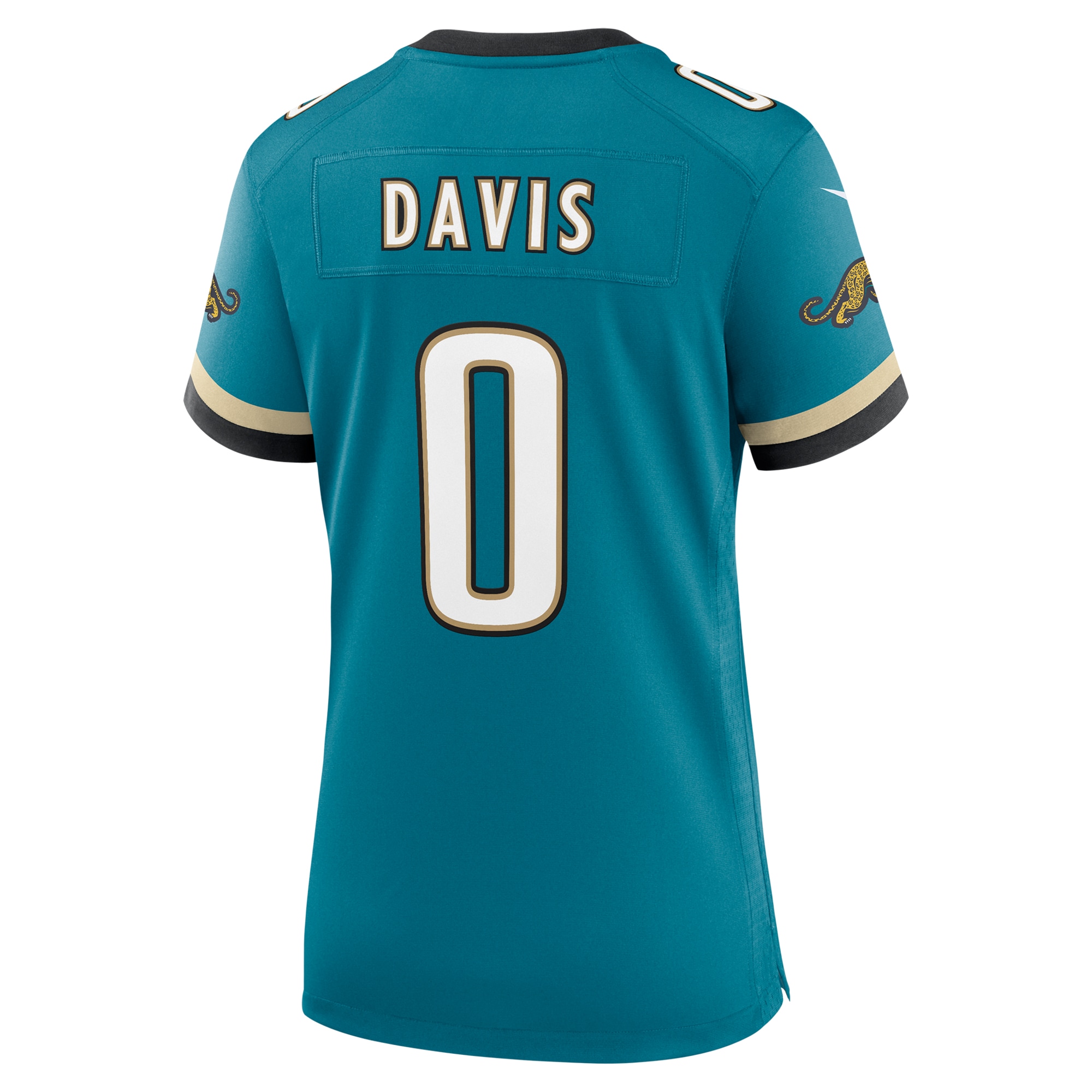 Women's Jacksonville Jaguars Gabe Davis Teal Prowler Throwback Game Jersey JS1137 Saliibo - Image 3