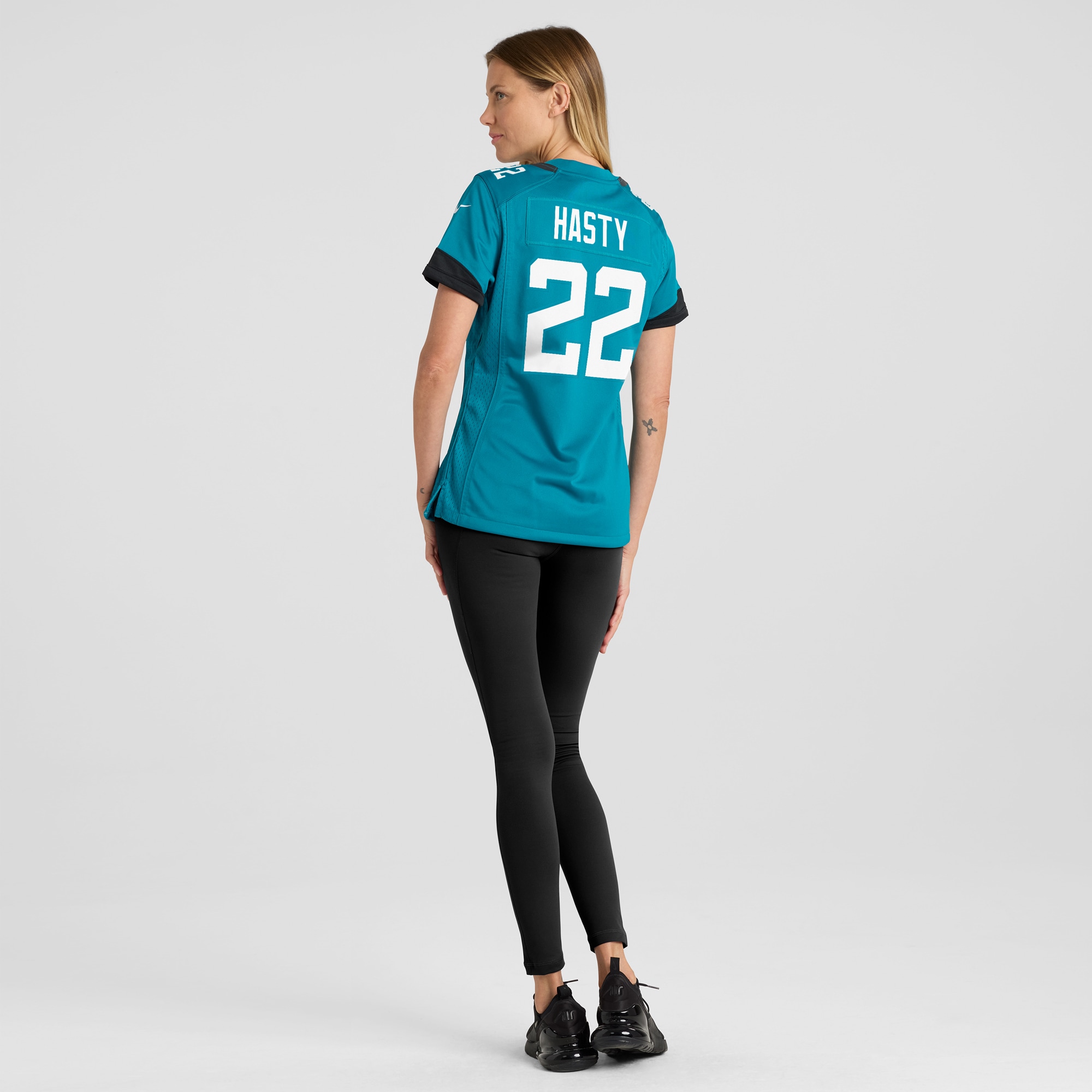 Women's Jacksonville Jaguars Jamycal Hasty Teal Game Player Jersey JS8821 Saliibo - Image 5