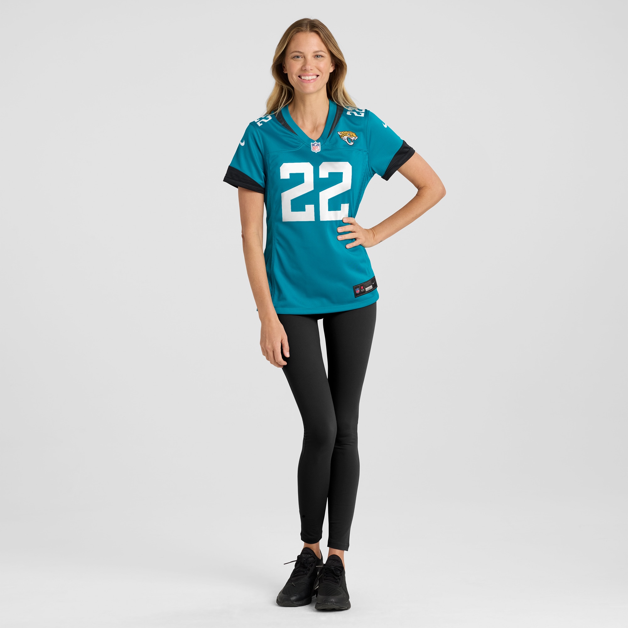 Women's Jacksonville Jaguars Jamycal Hasty Teal Game Player Jersey JS8821 Saliibo - Image 4