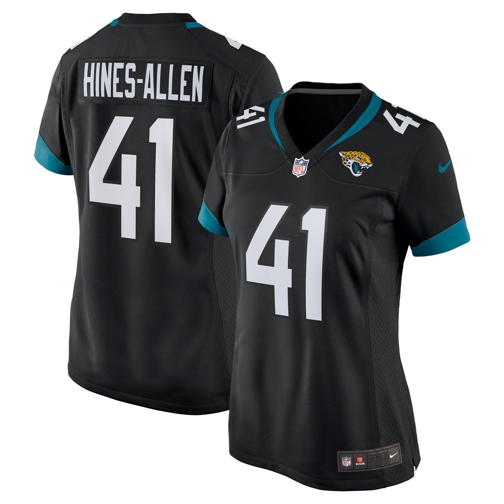 Women's Jacksonville Jaguars Josh Hines-Allen Black Alternate Player Game Jersey JS8722 Saliibo