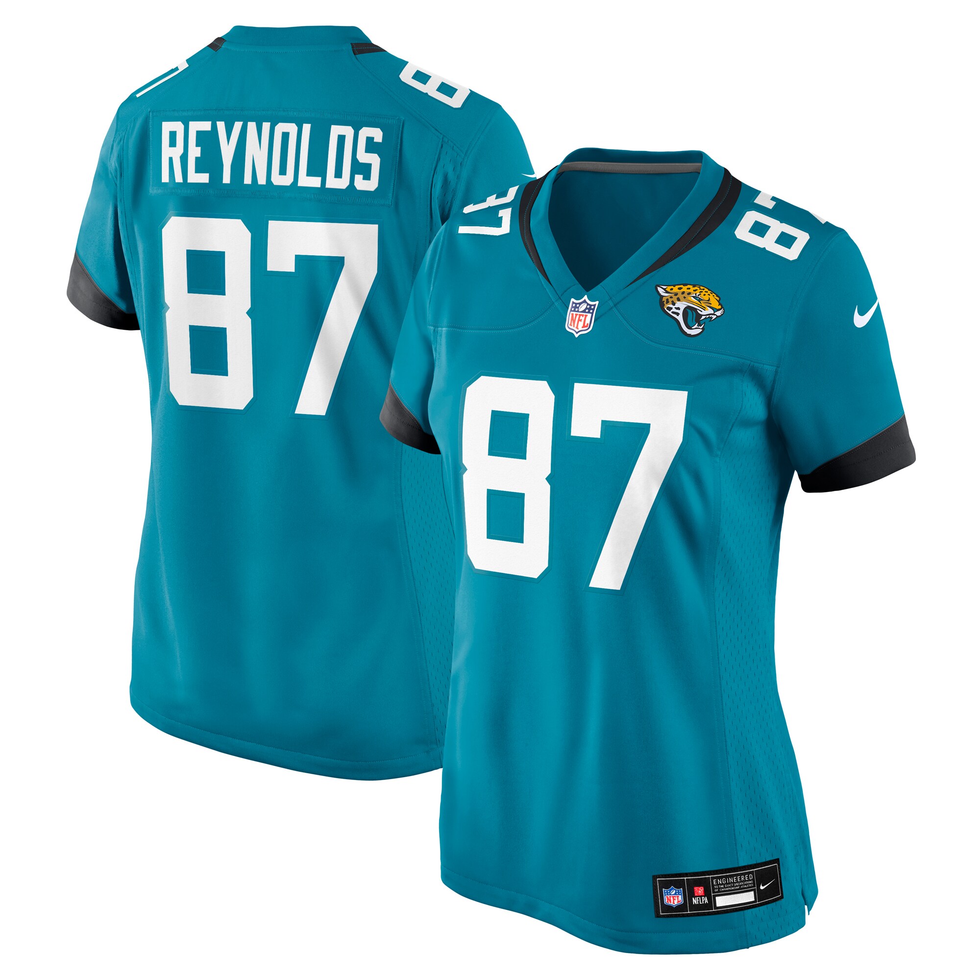 Women's Jacksonville Jaguars Josh Reynolds Teal Team Game Jersey JS5574 Saliibo