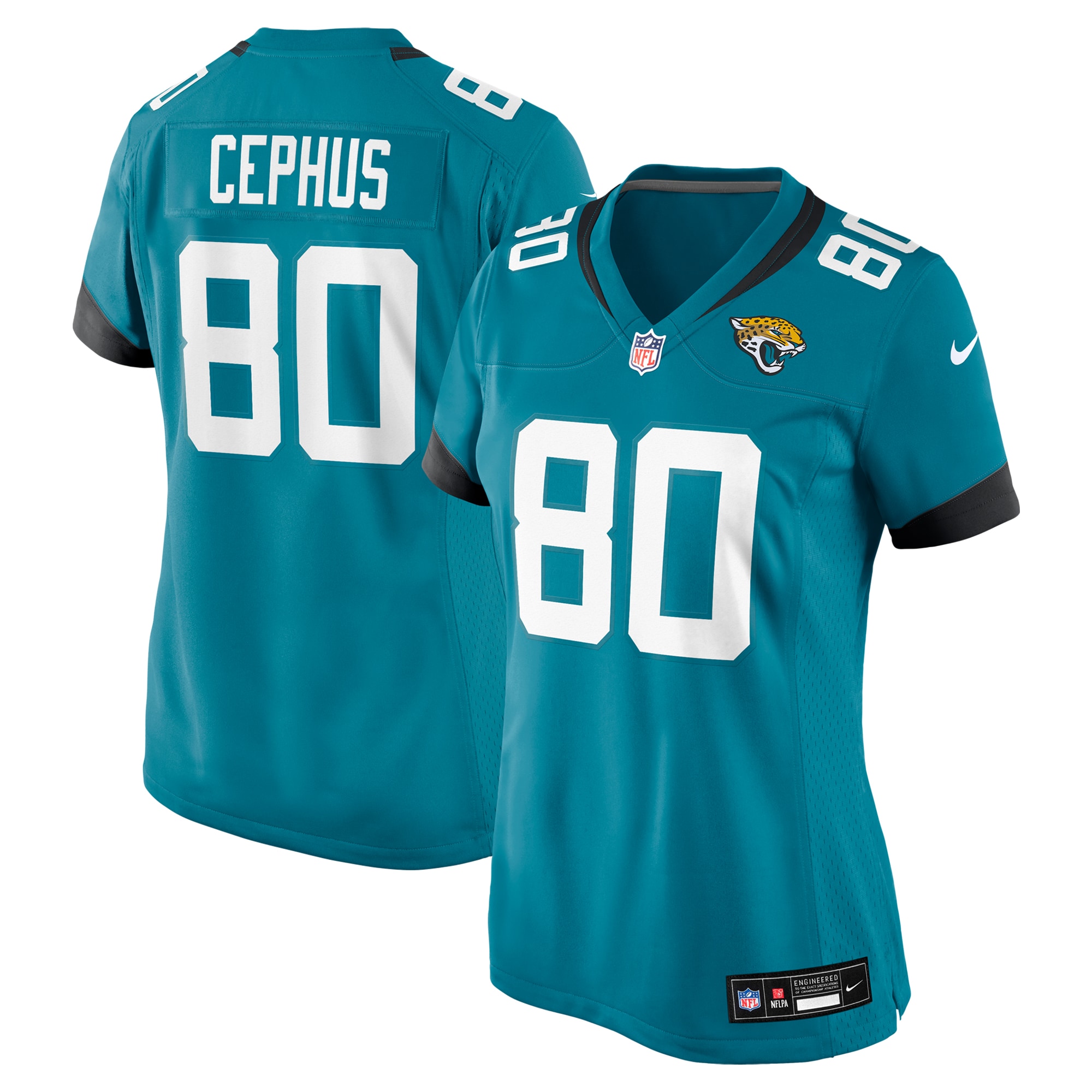 Women's Jacksonville Jaguars Joshua Cephus Teal Game Jersey JS4686 Saliibo