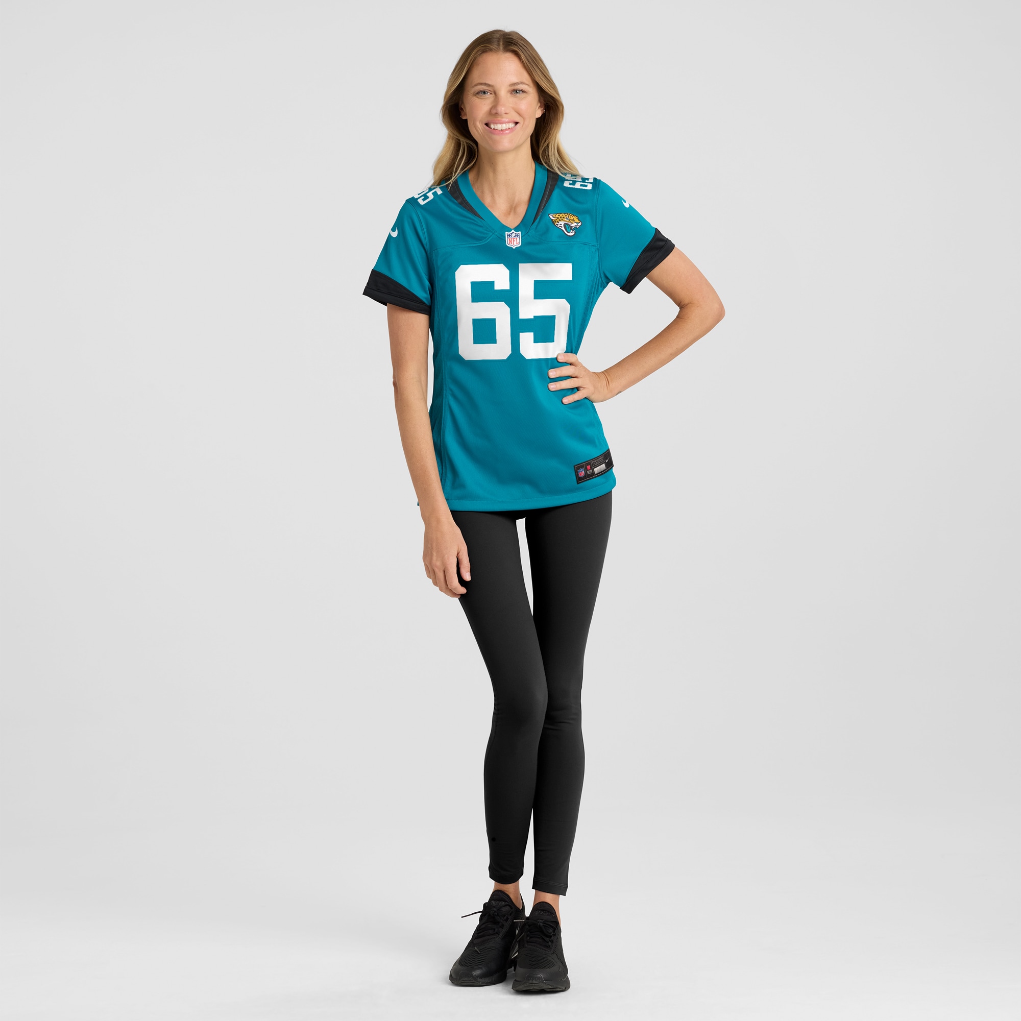 Women's Jacksonville Jaguars Mitch Morse Teal Team Game Jersey JS7145 Saliibo - Image 4
