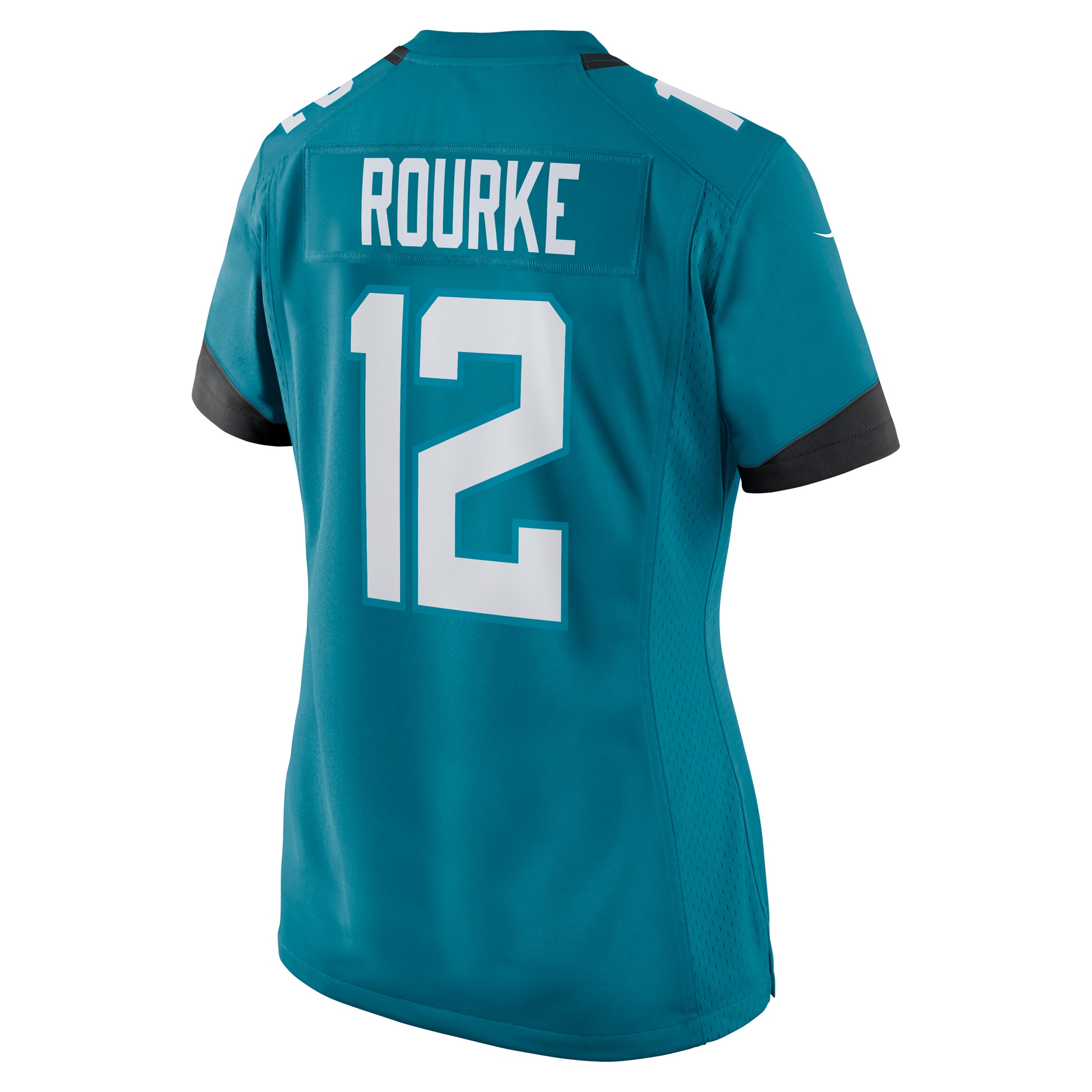Women's Jacksonville Jaguars Nathan Rourke Teal Team Game Jersey JS3232 Saliibo - Image 3