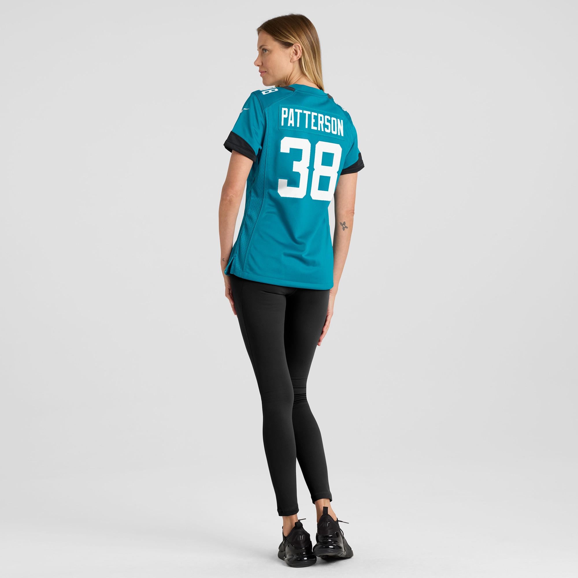 Women's Jacksonville Jaguars Riley Patterson Teal Team Game Jersey JS9301 Saliibo - Image 5