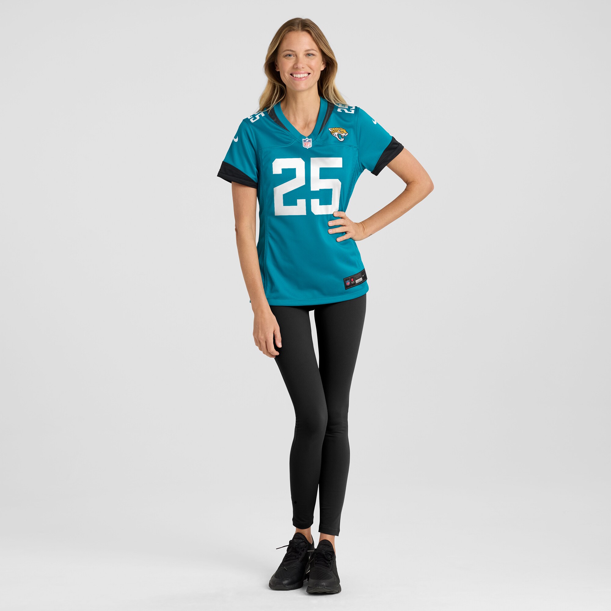 Women's Jacksonville Jaguars Ronald Darby Teal Team Game Jersey JS5554 Saliibo - Image 4