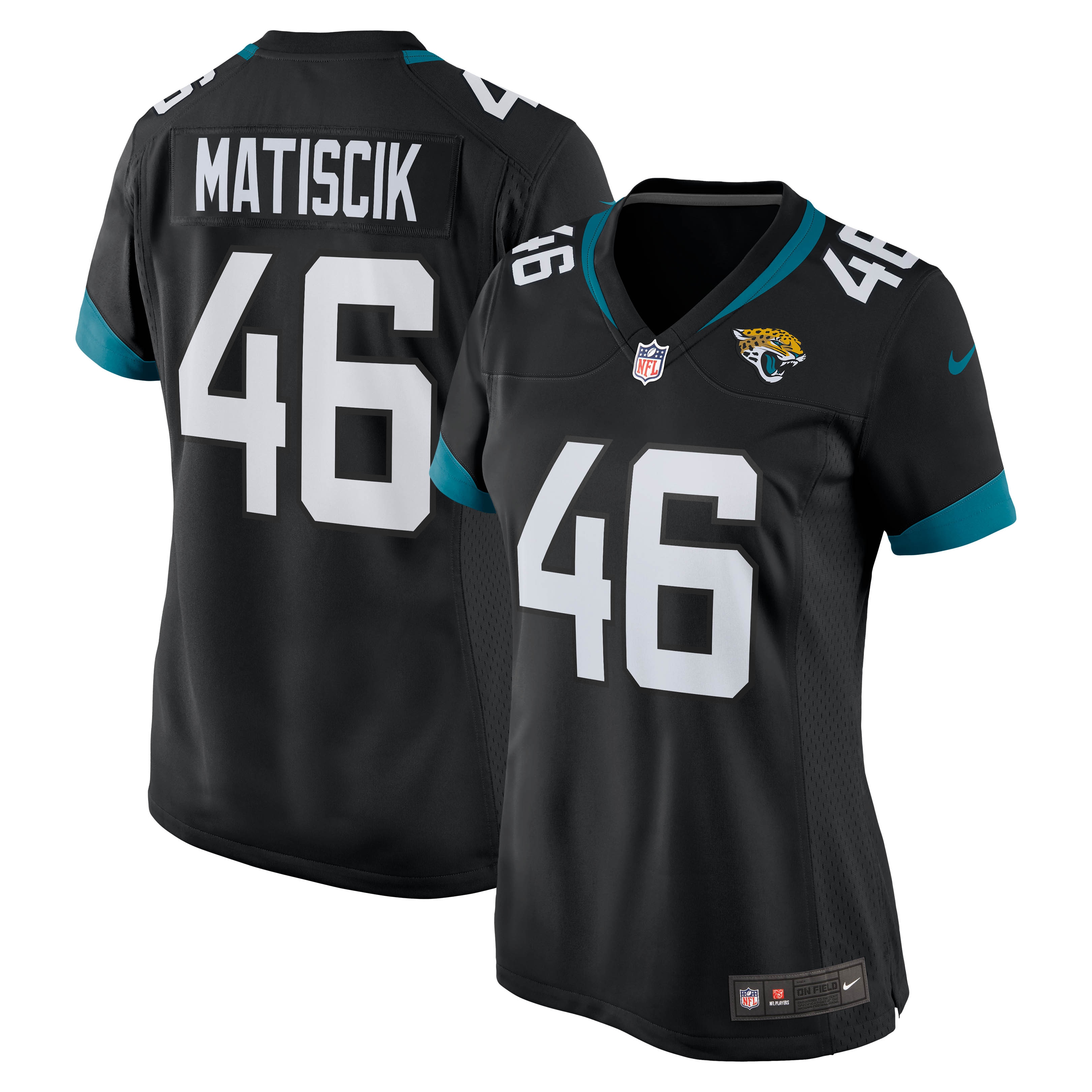 Women's Jacksonville Jaguars Ross Matiscik Black Game Jersey JS5061 Saliibo