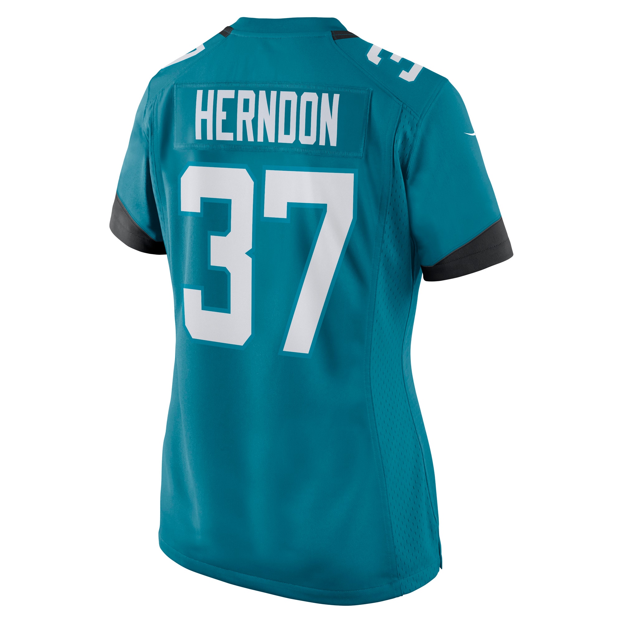 Women's Jacksonville Jaguars Tre Herndon Teal Game Jersey JS9122 Saliibo - Image 3