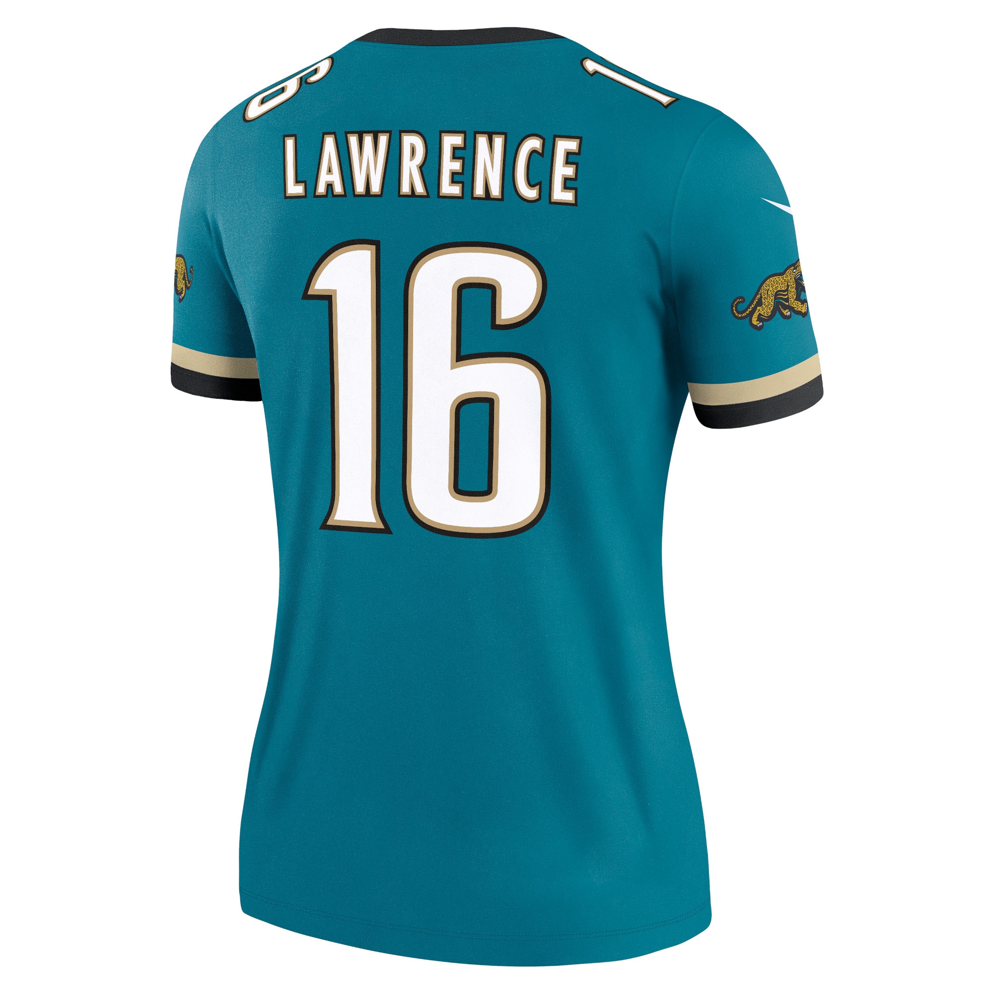 Women's Jacksonville Jaguars Trevor Lawrence Prowler Throwback Teal Alternate Legend Player Performance Top JS5014 Saliibo - Image 3