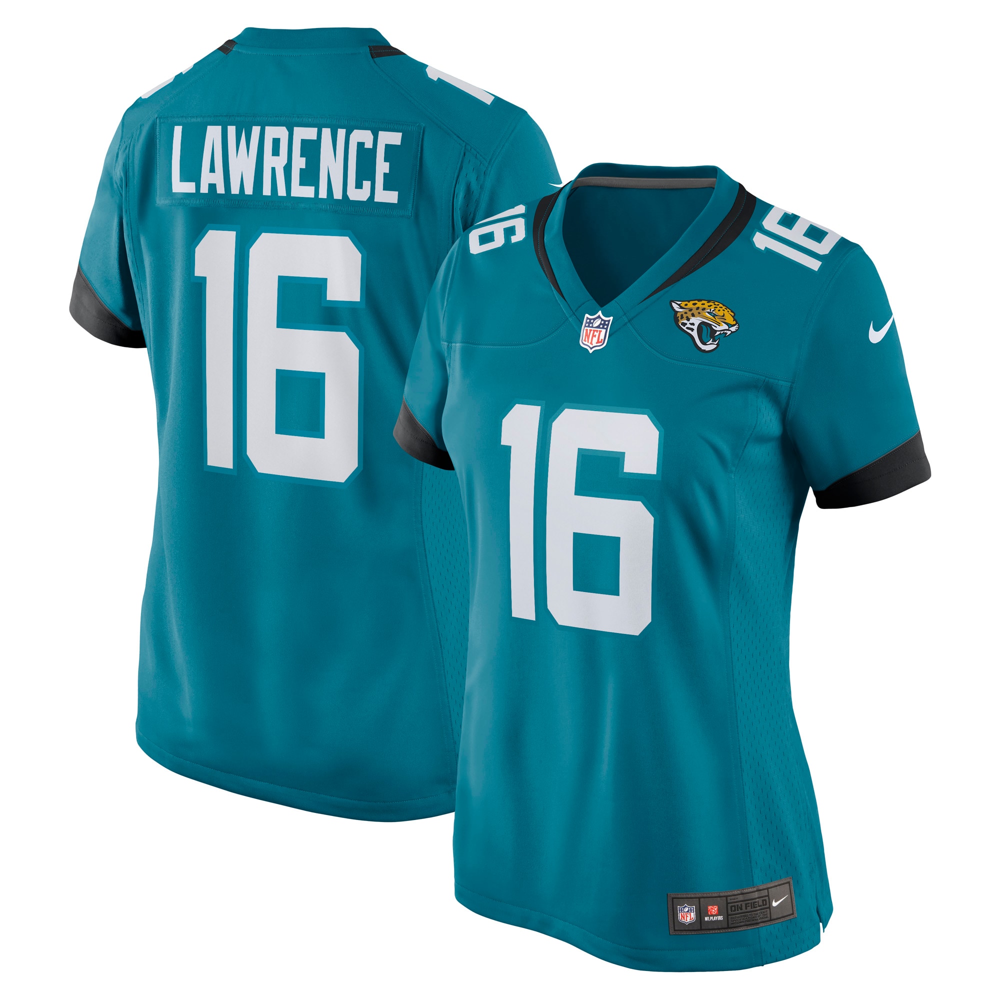 Women's Jacksonville Jaguars Trevor Lawrence Teal Game Jersey JS4617 Saliibo