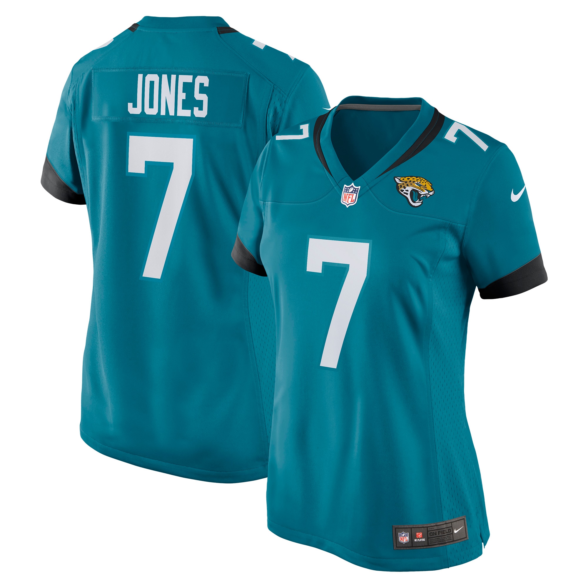 Women's Jacksonville Jaguars Zay Jones Teal Game Jersey JS7352 Saliibo