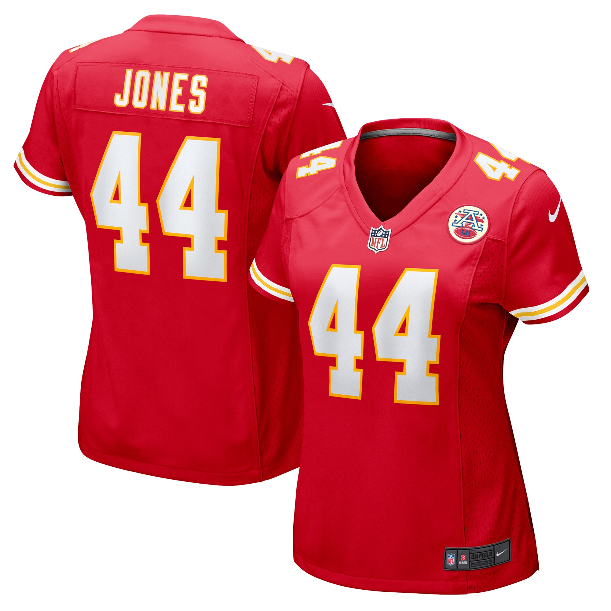 Women's Kansas City Chiefs Cam Jones Red Game Jersey JS2654 Saliibo