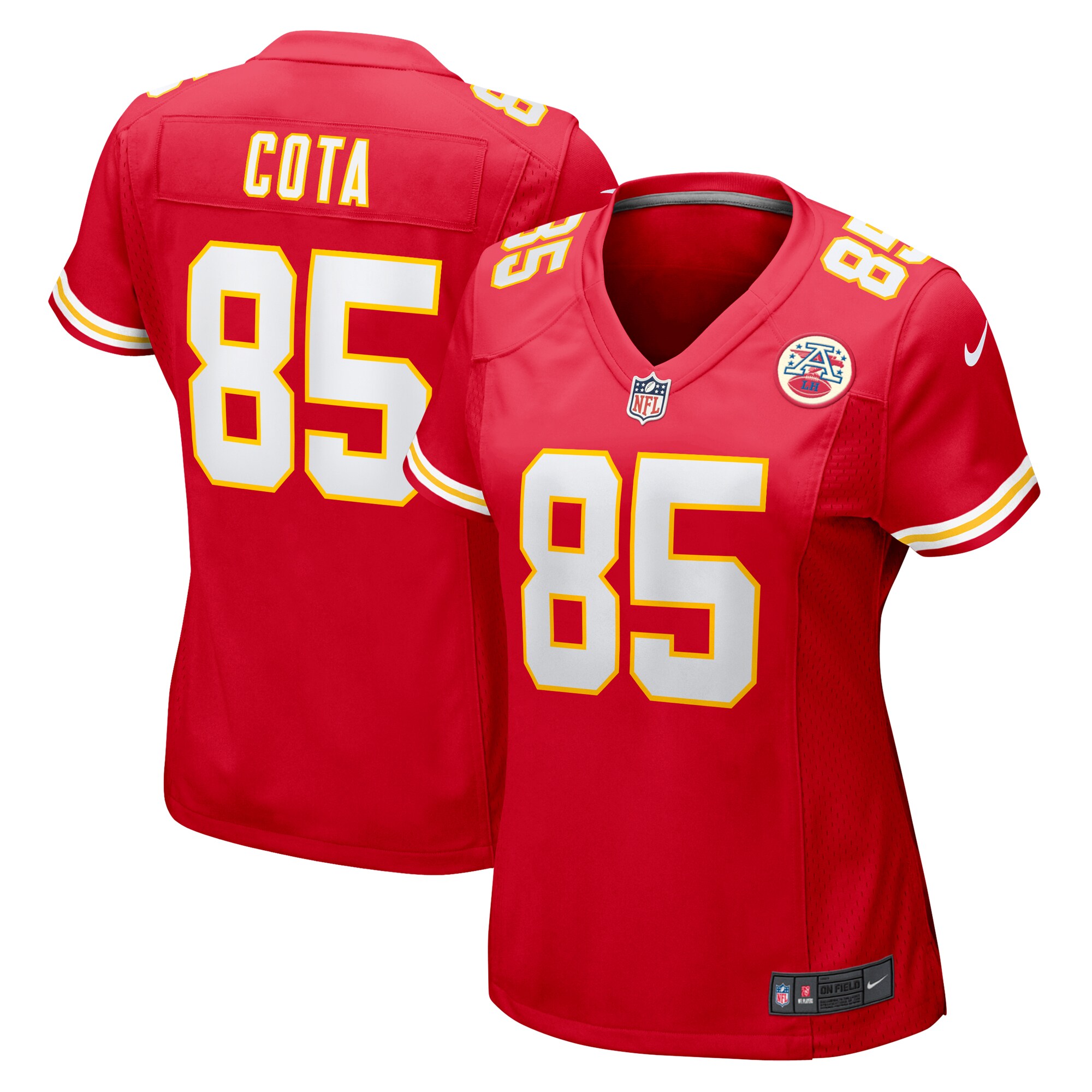 Women's Kansas City Chiefs Chase Cota Red Game Jersey JS4658 Saliibo