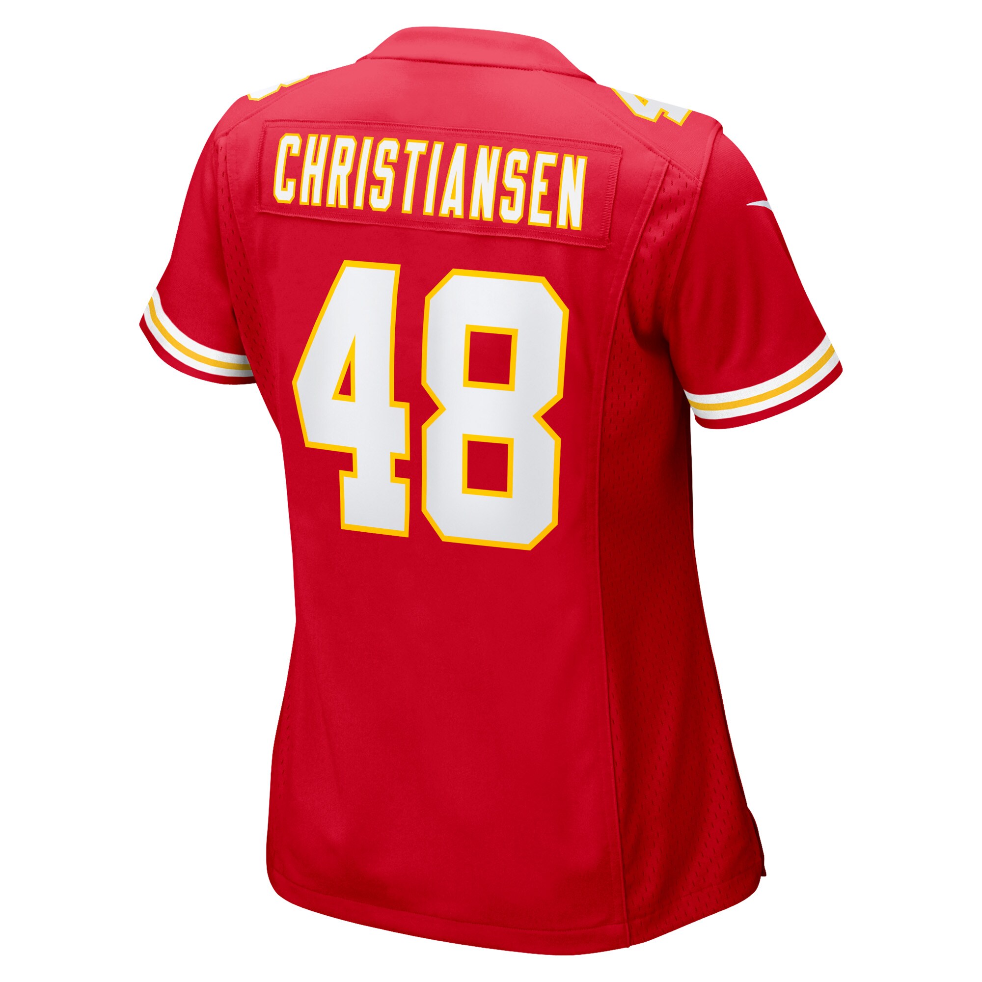 Women's Kansas City Chiefs Cole Christiansen Red Game Player Jersey JS8751 Saliibo - Image 3