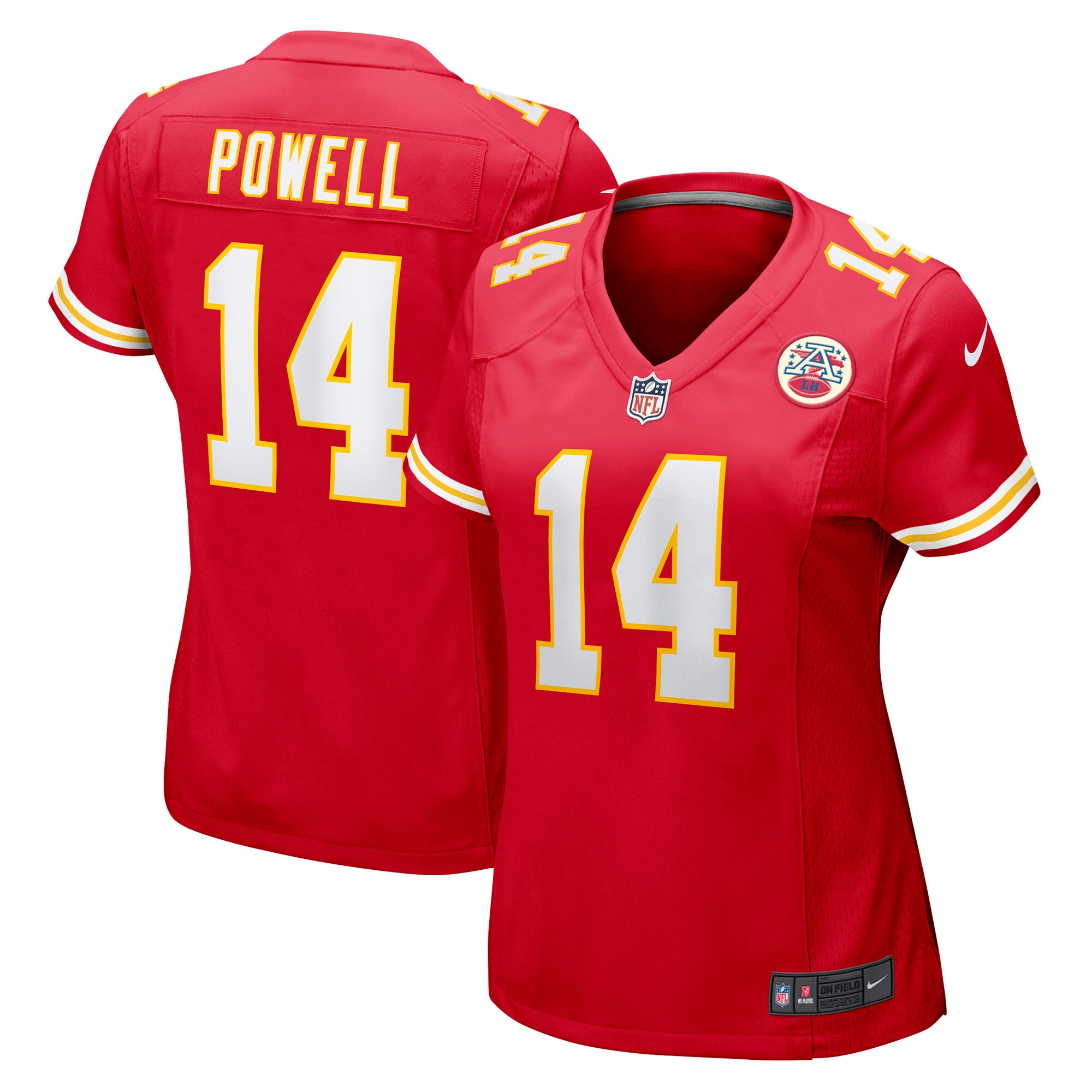Women's Kansas City Chiefs Cornell Powell Red Game Player Jersey JS5677 Saliibo