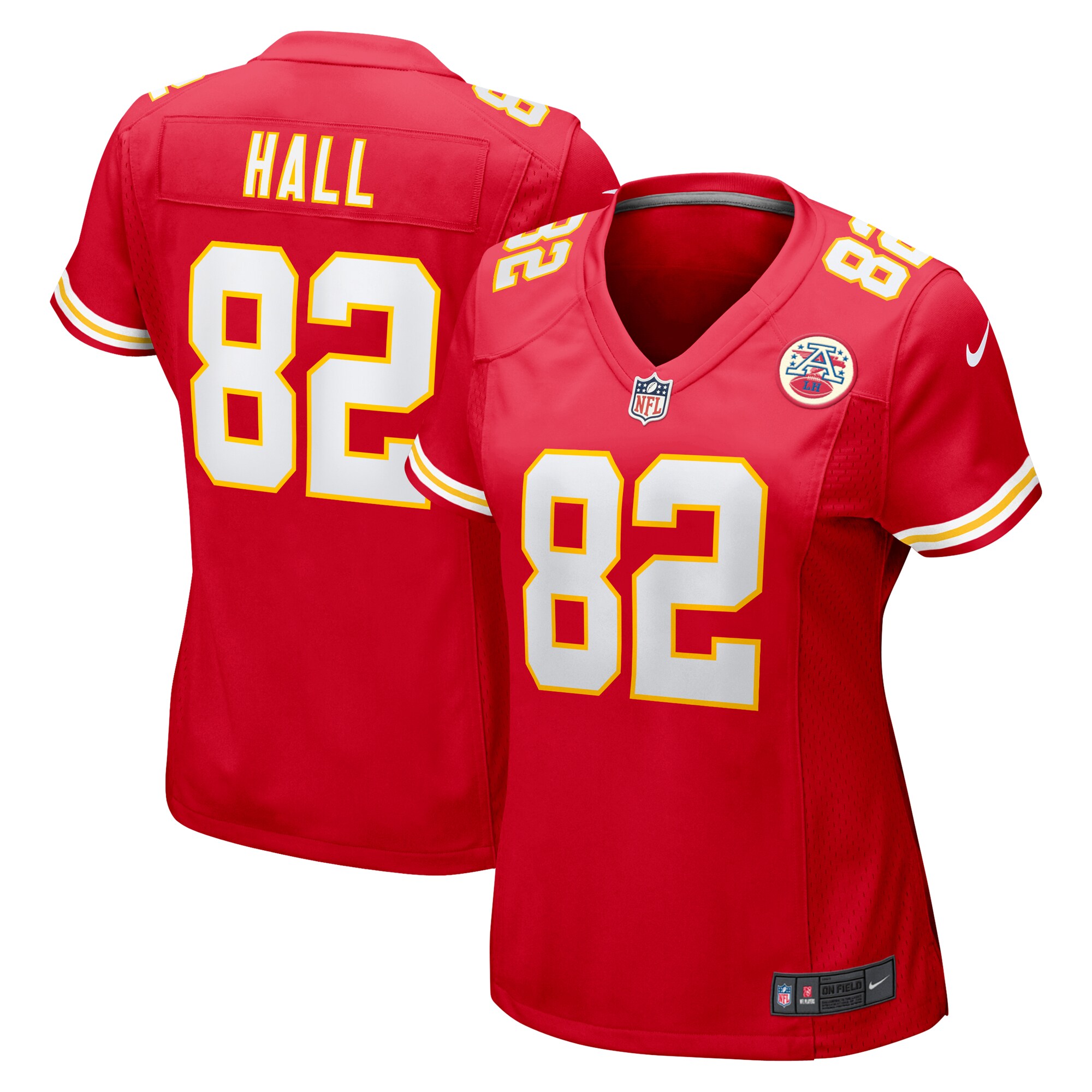 Women's Kansas City Chiefs Dante Hall Red Retired Player Game Jersey JS1431 Saliibo