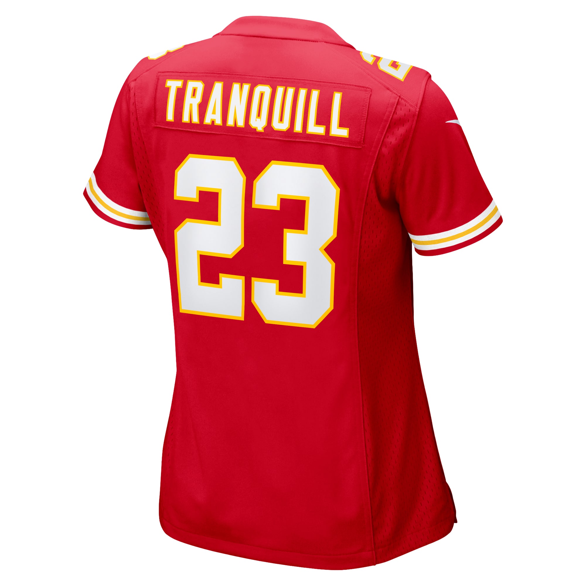 Women's Kansas City Chiefs Drue Tranquill Red Game Player Jersey JS1768 Saliibo - Image 3