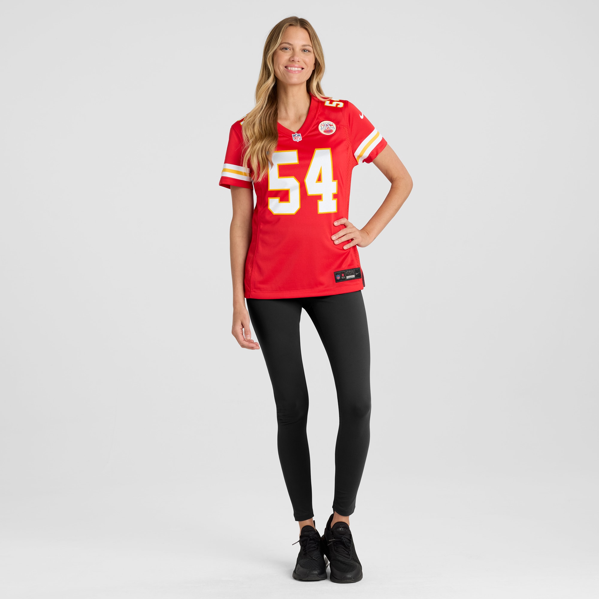 Women's Kansas City Chiefs Leo Chenal Red Game Player Jersey JS8078 Saliibo - Image 4