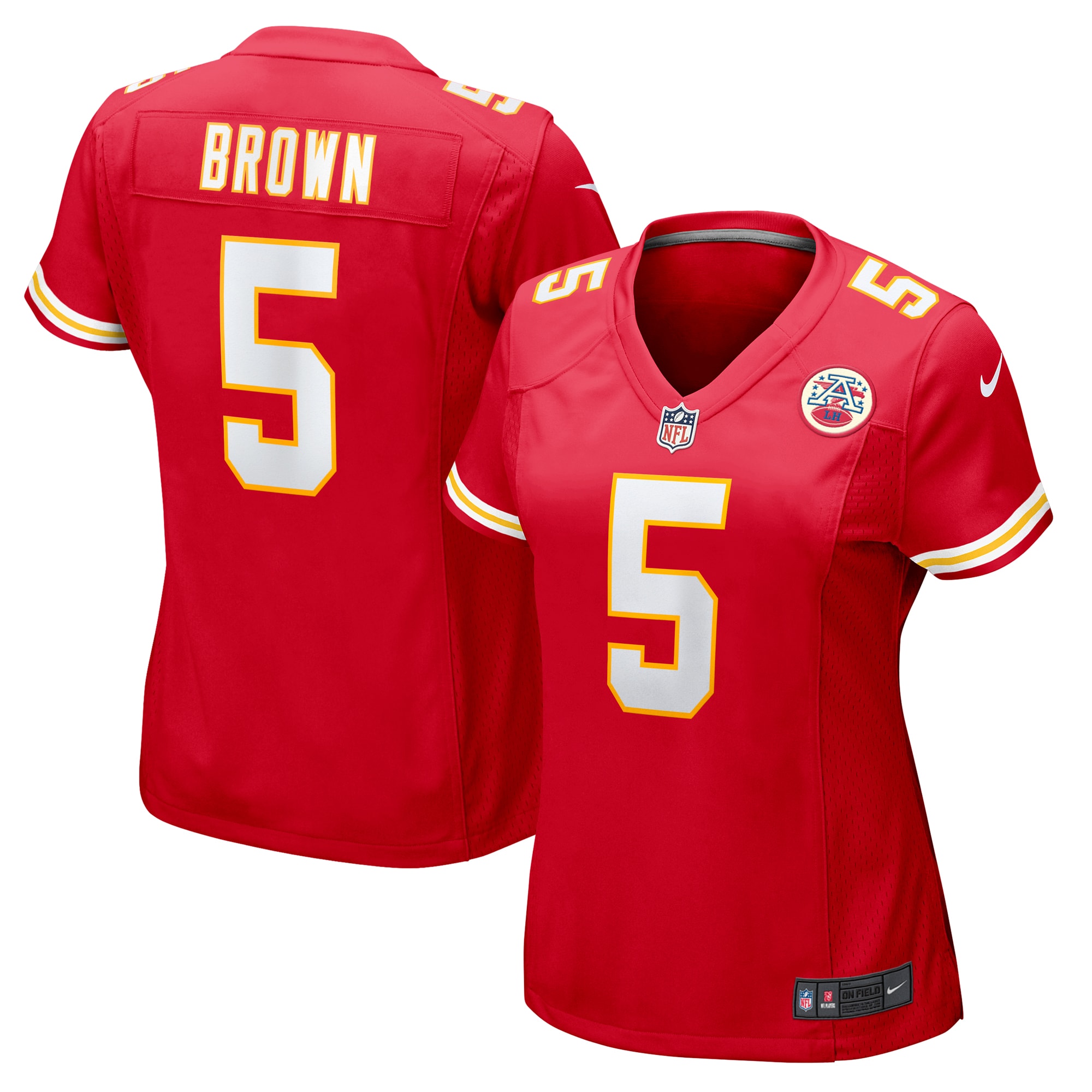 Women's Kansas City Chiefs Marquise Brown Red Game Jersey JS7349 Saliibo