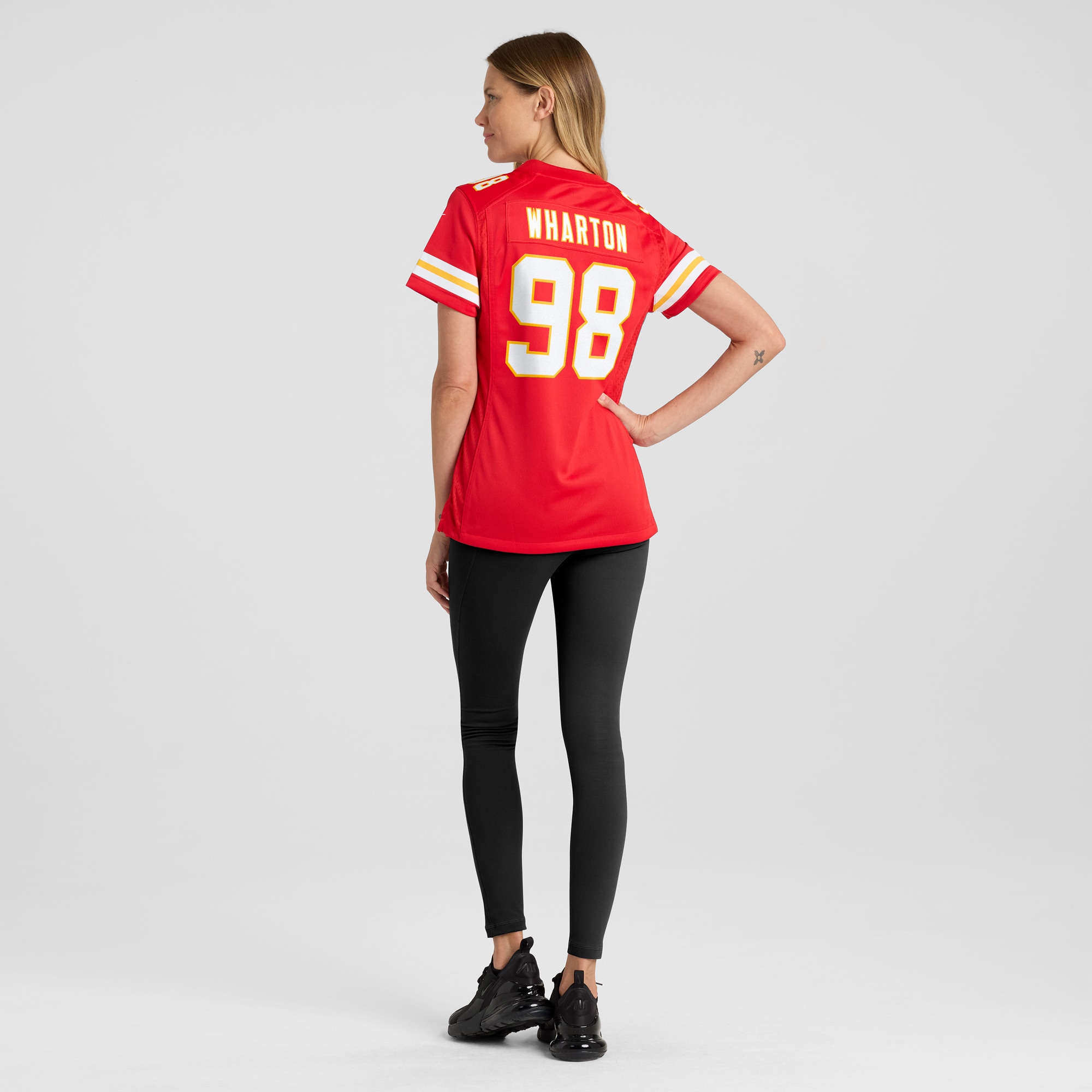 Women's Kansas City Chiefs Tershawn Wharton Red Game Jersey JS2054 Saliibo - Image 5
