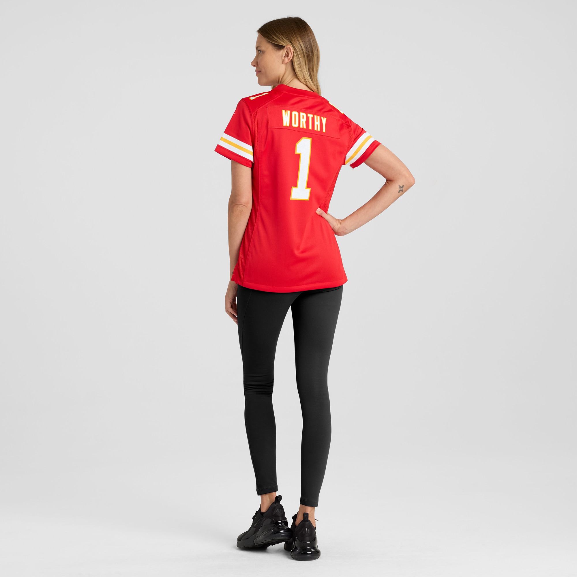 Women's Kansas City Chiefs Xavier Worthy Red Game Jersey JS4271 Saliibo - Image 5