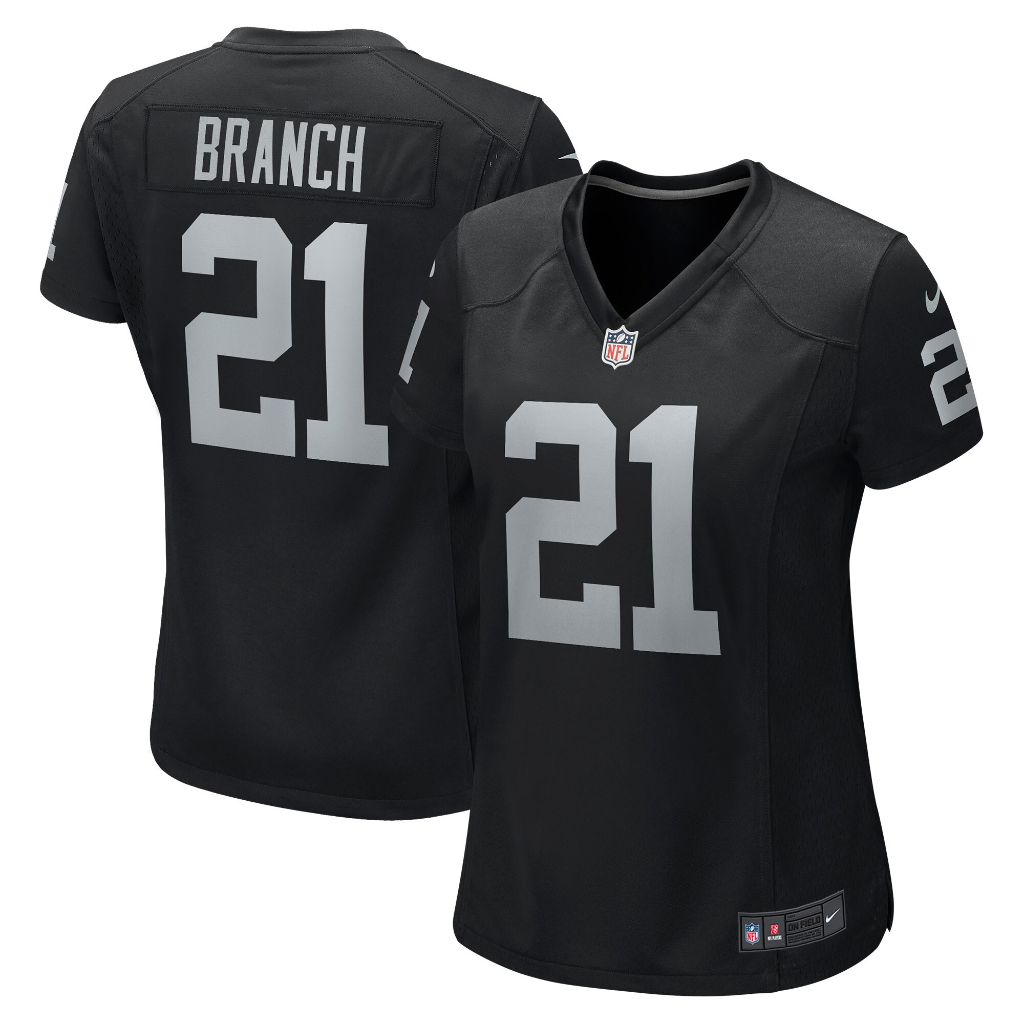Women's Las Vegas Raiders Cliff Branch Black Retired Player Game Jersey JS3067 Saliibo