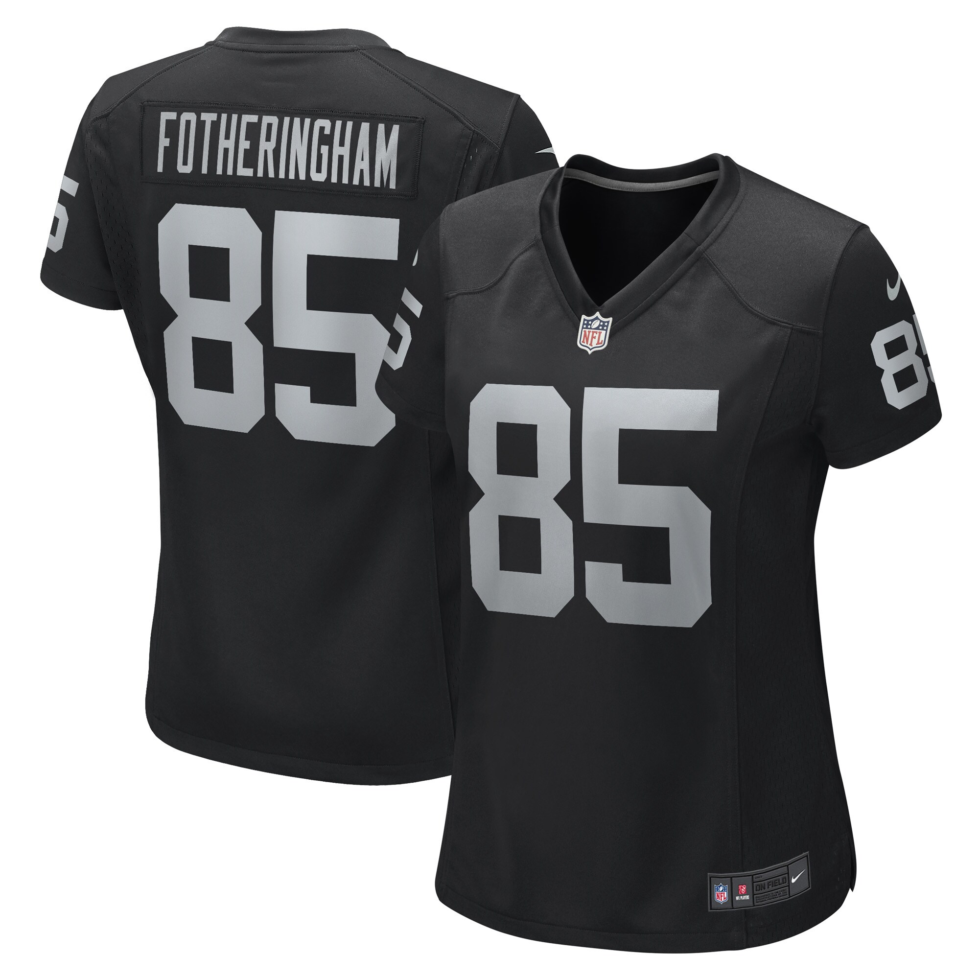Women's Las Vegas Raiders Cole Fotheringham Black Game Player Jersey JS9845 Saliibo