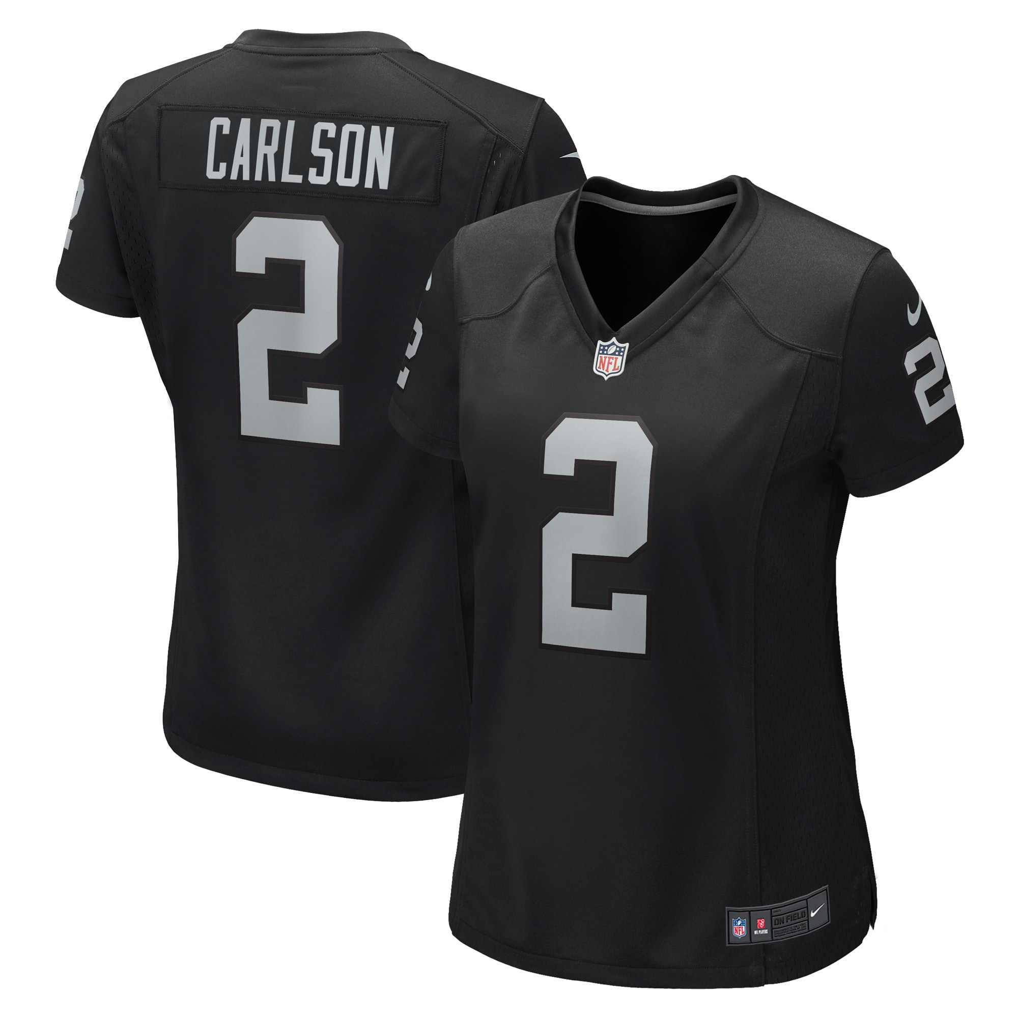 Women's Las Vegas Raiders Daniel Carlson Black Game Jersey JS8044 Saliibo