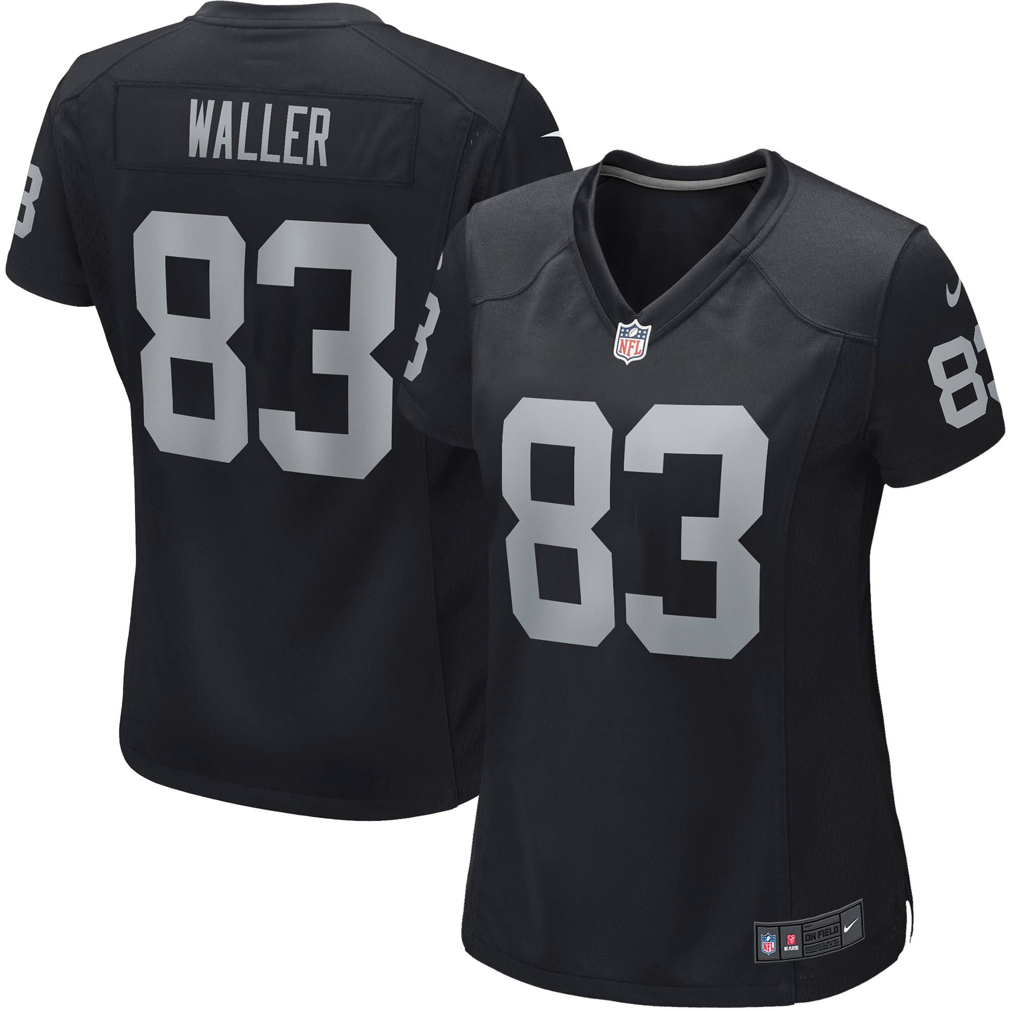 Women's Las Vegas Raiders Darren Waller Black Player Jersey JS6077 Saliibo