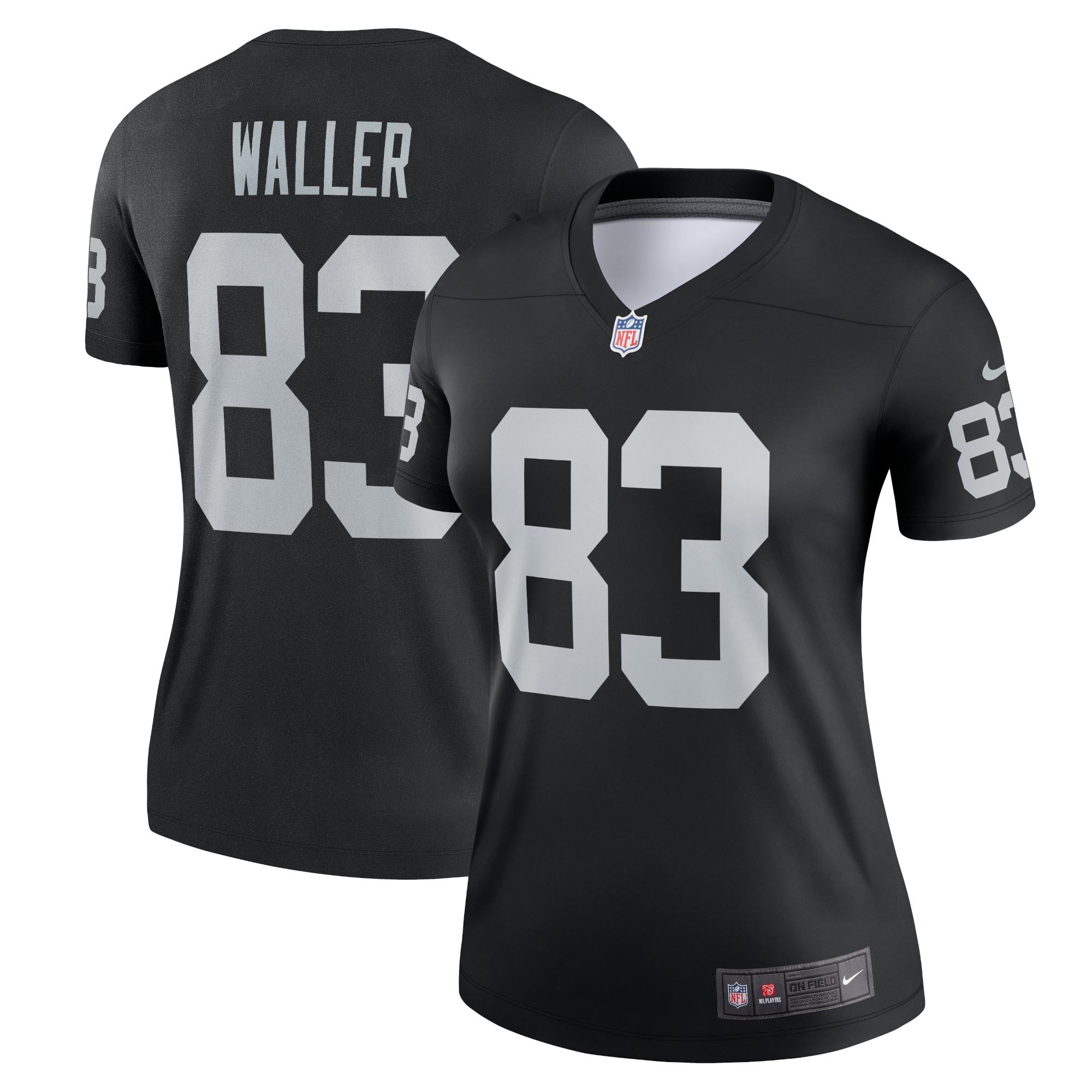 Women's Las Vegas Raiders Darren Waller Black Team Legend Player Performance Top JS6601 Saliibo
