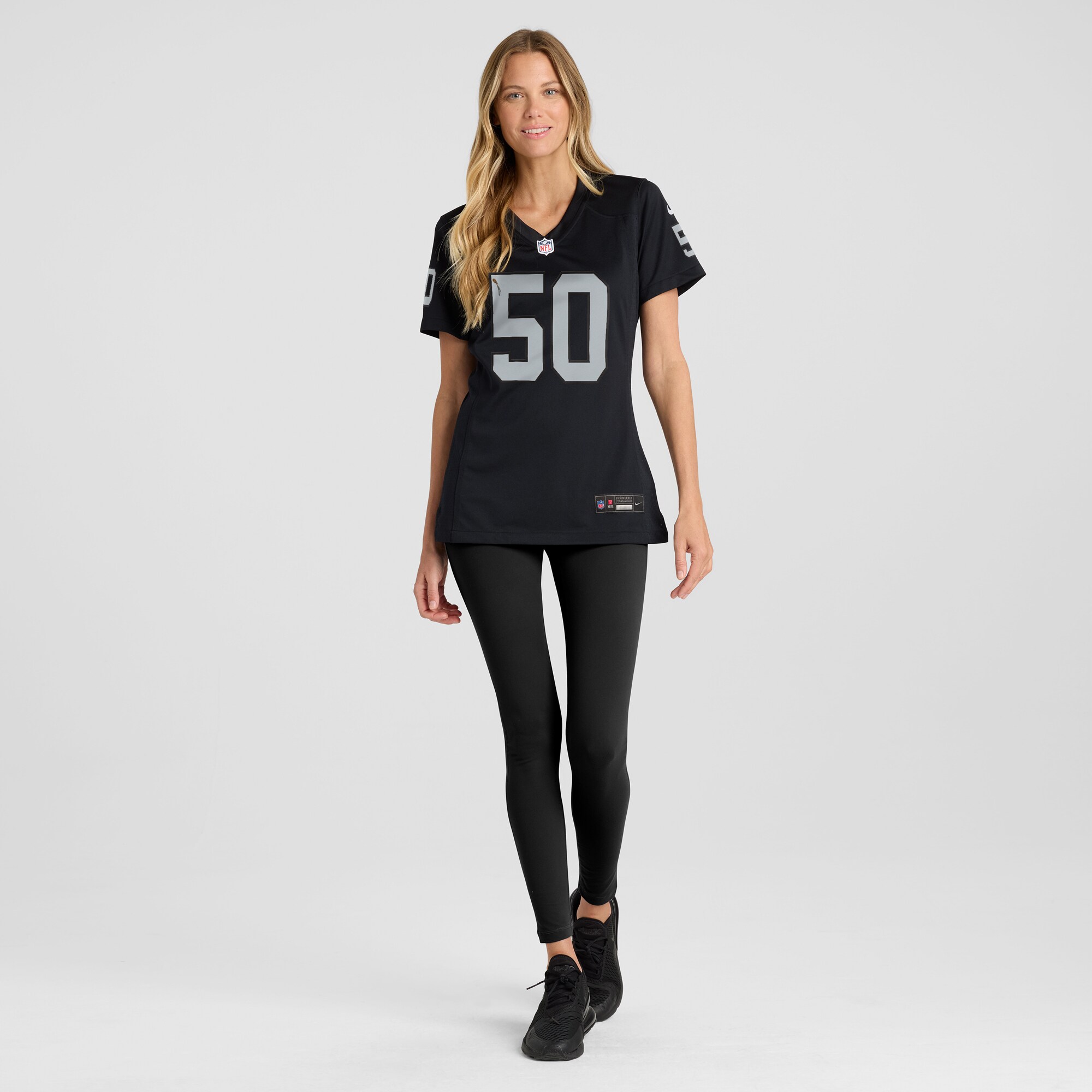 Women's Las Vegas Raiders Jacob Bobenmoyer Black Game Player Jersey JS3445 Saliibo - Image 4