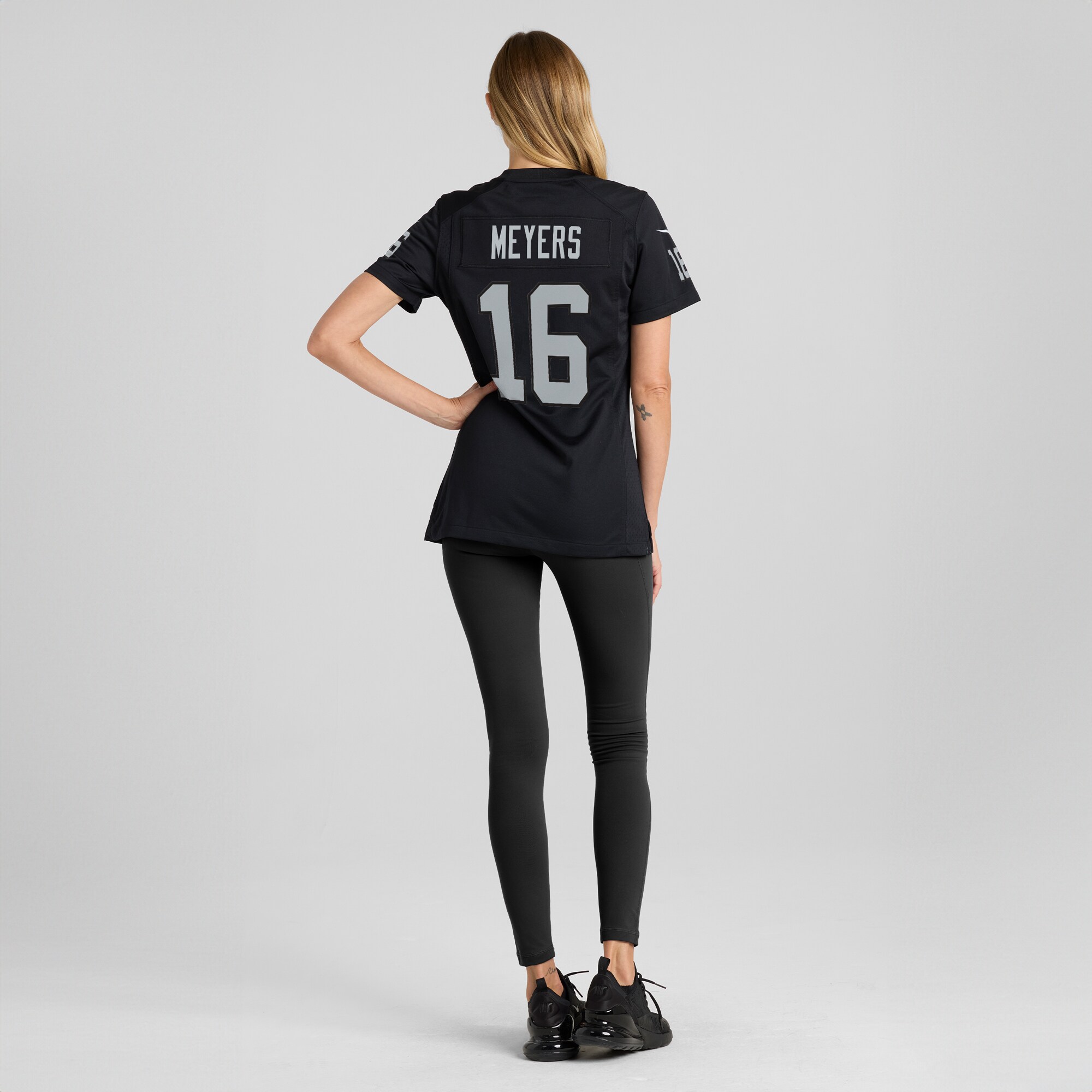 Women's Las Vegas Raiders Jakobi Meyers Black Game Player Jersey JS6644 Saliibo - Image 5
