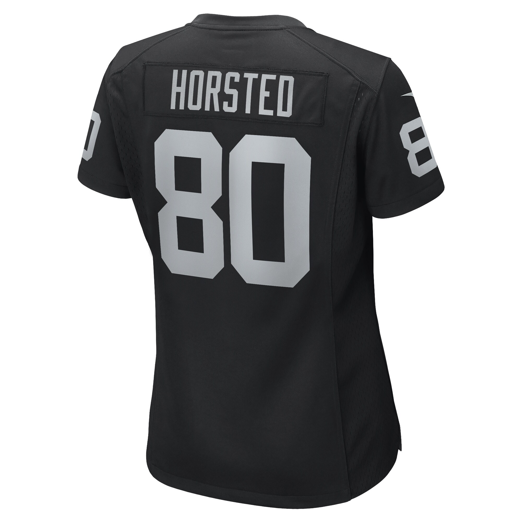 Women's Las Vegas Raiders Jesper Horsted Black Game Player Jersey JS1719 Saliibo - Image 3