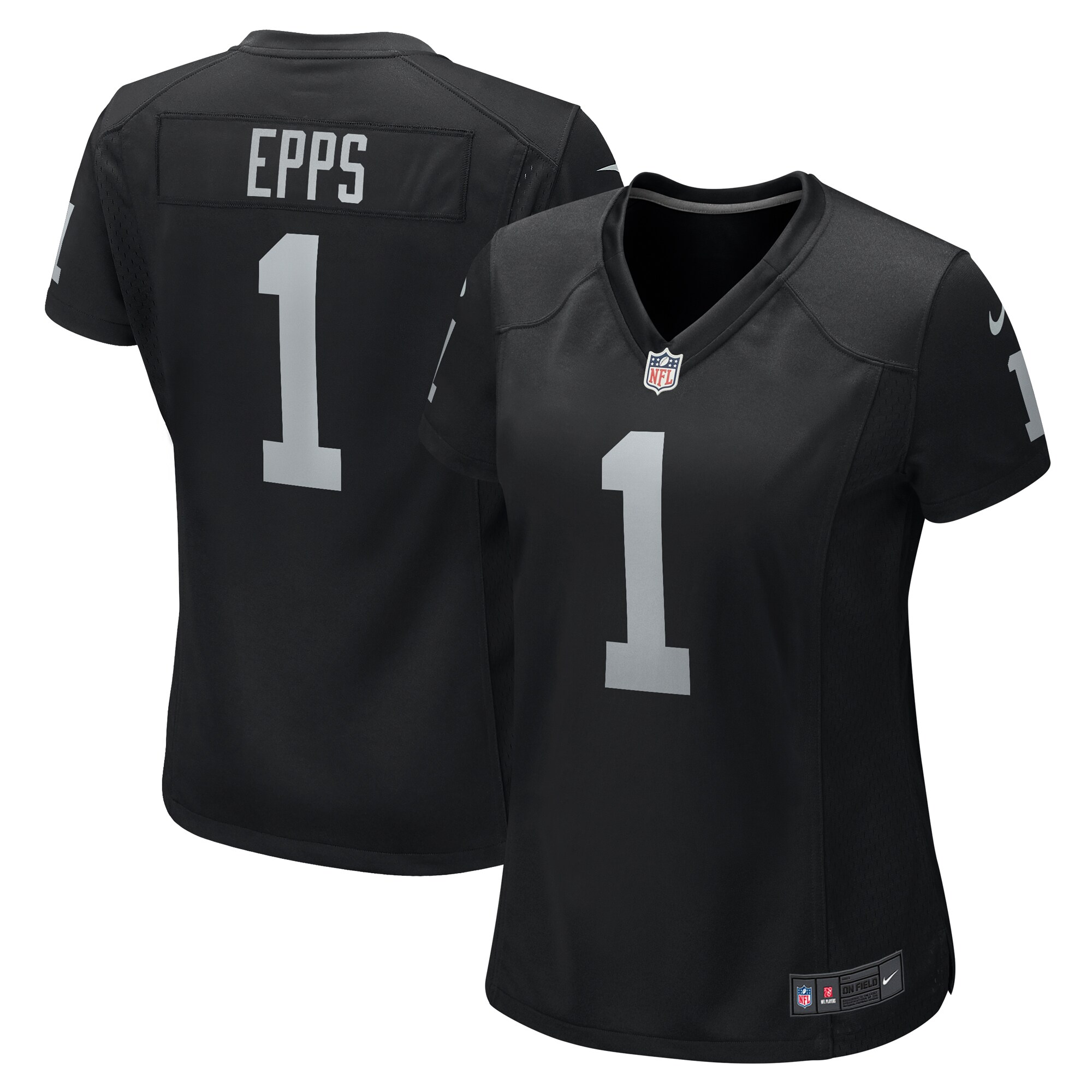 Women's Las Vegas Raiders Marcus Epps Black Game Player Jersey JS3247 Saliibo