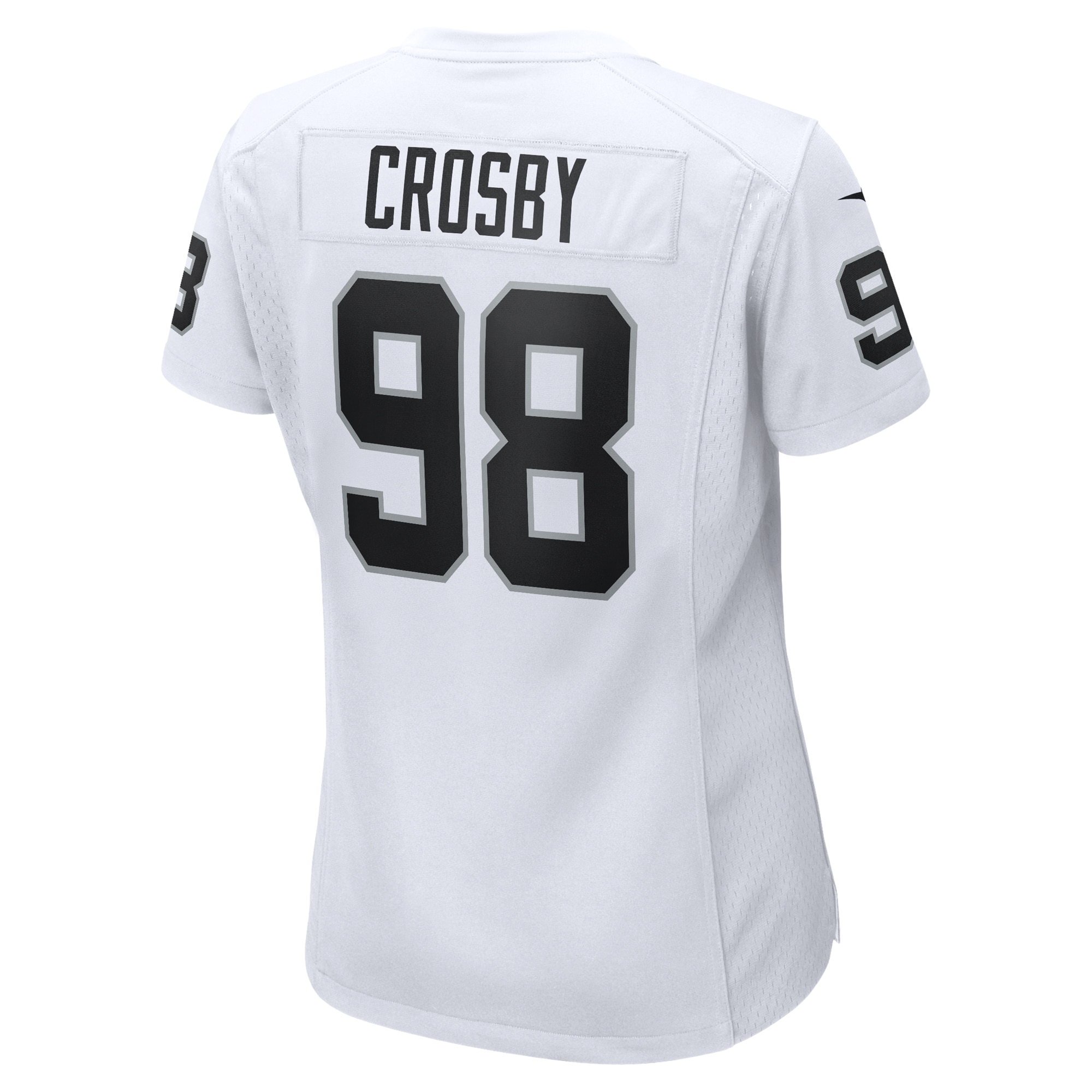 Women's Las Vegas Raiders Maxx Crosby White Game Jersey JS6914 Saliibo - Image 3