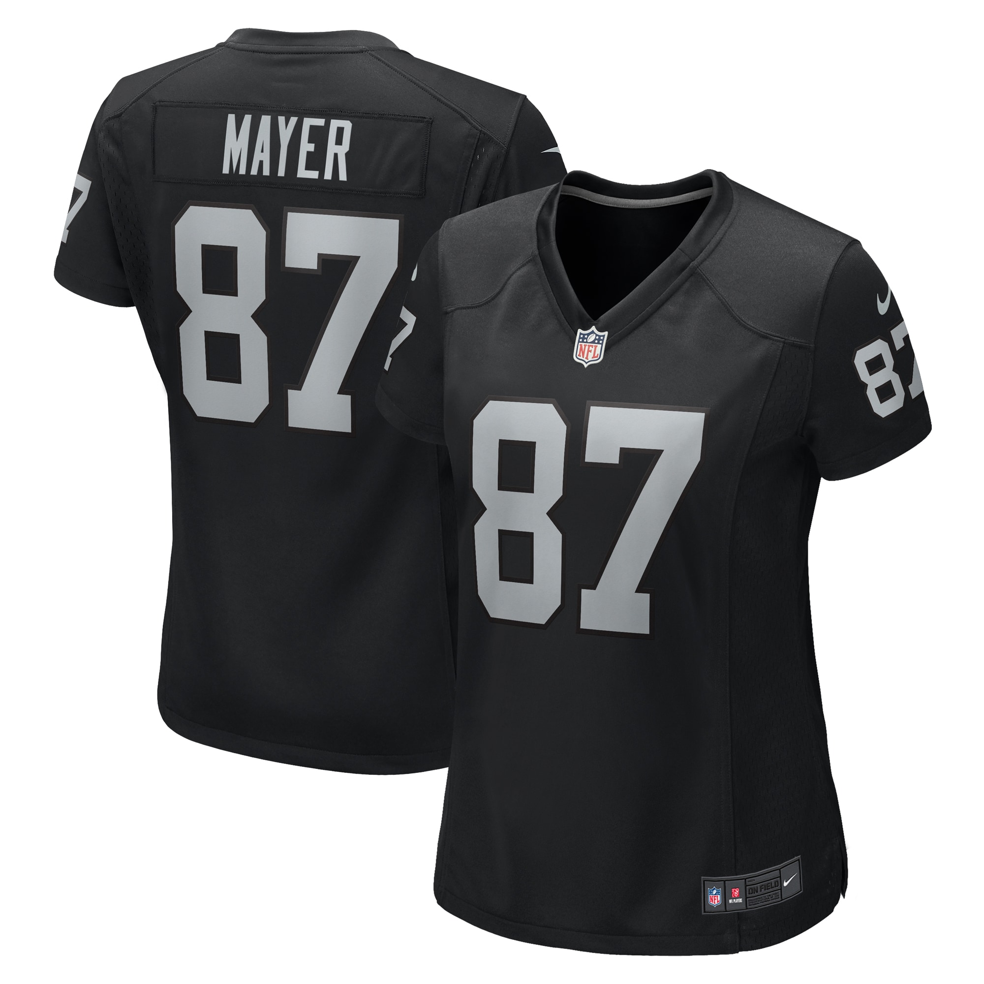 Women's Las Vegas Raiders Michael Mayer Black Game Jersey JS7012 Saliibo