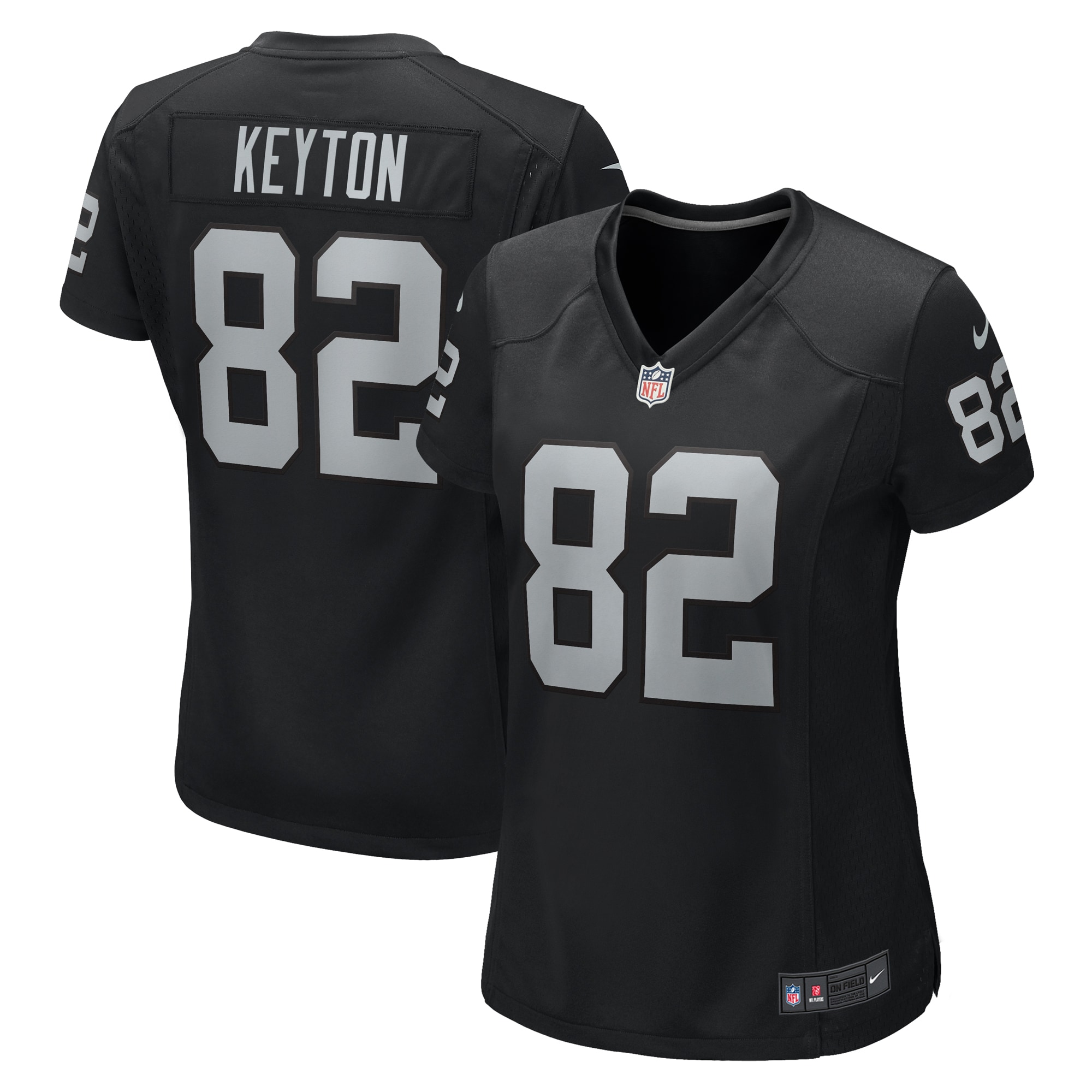 Women's Las Vegas Raiders Ramel Keyton Black Game Jersey JS3469 Saliibo