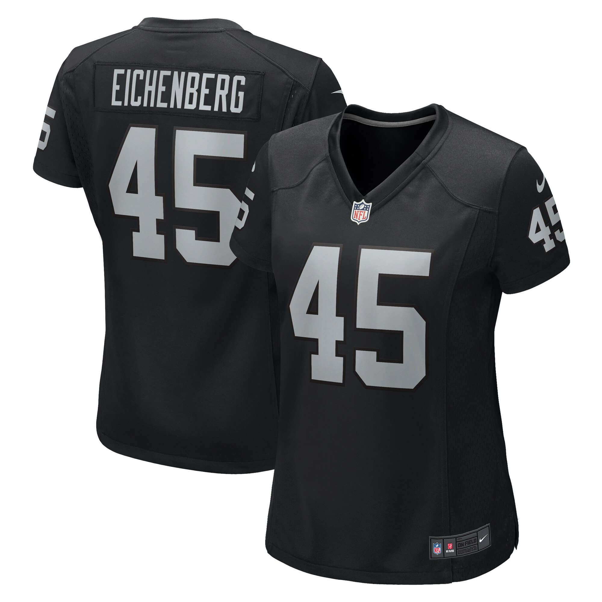 Women's Las Vegas Raiders Tommy Eichenberg Black Game Jersey JS4398 Saliibo