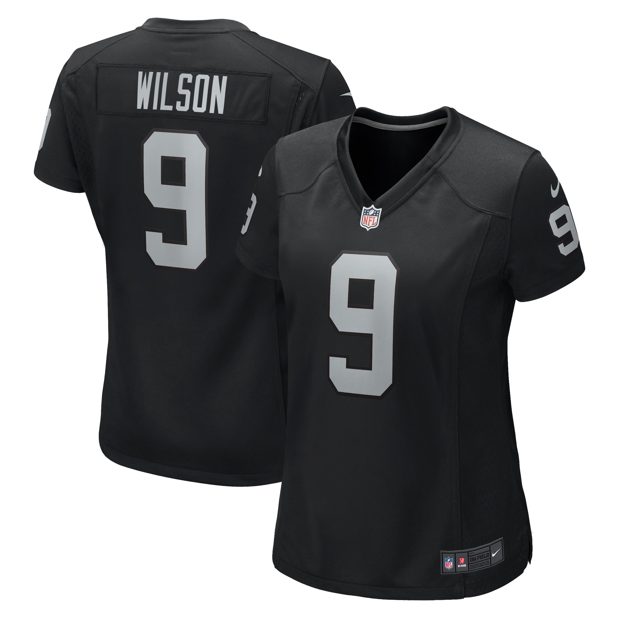 Women's Las Vegas Raiders Tyree Wilson Black Game Jersey JS5269 Saliibo
