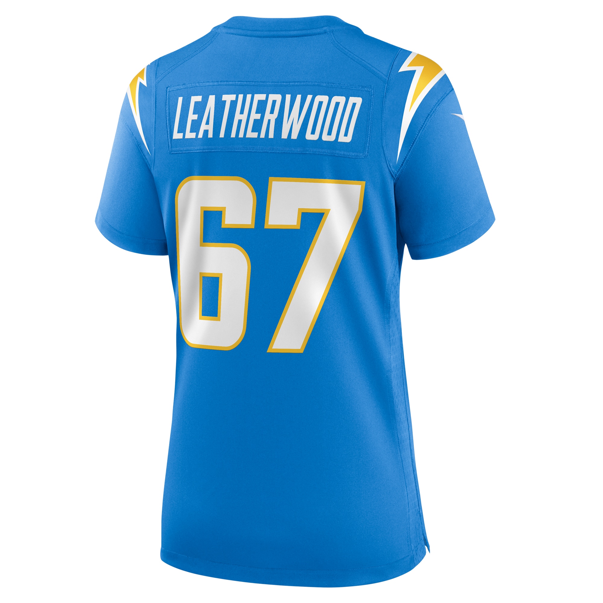 Women's Los Angeles Chargers Alex Leatherwood Powder Blue Team Game Jersey JS6735 Saliibo - Image 3