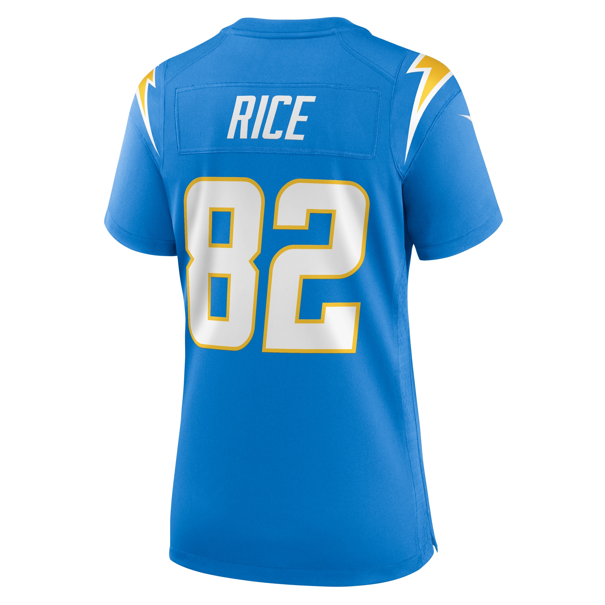 Women's Los Angeles Chargers Brenden Rice Powder Blue Game Jersey JS8105 Saliibo - Image 3