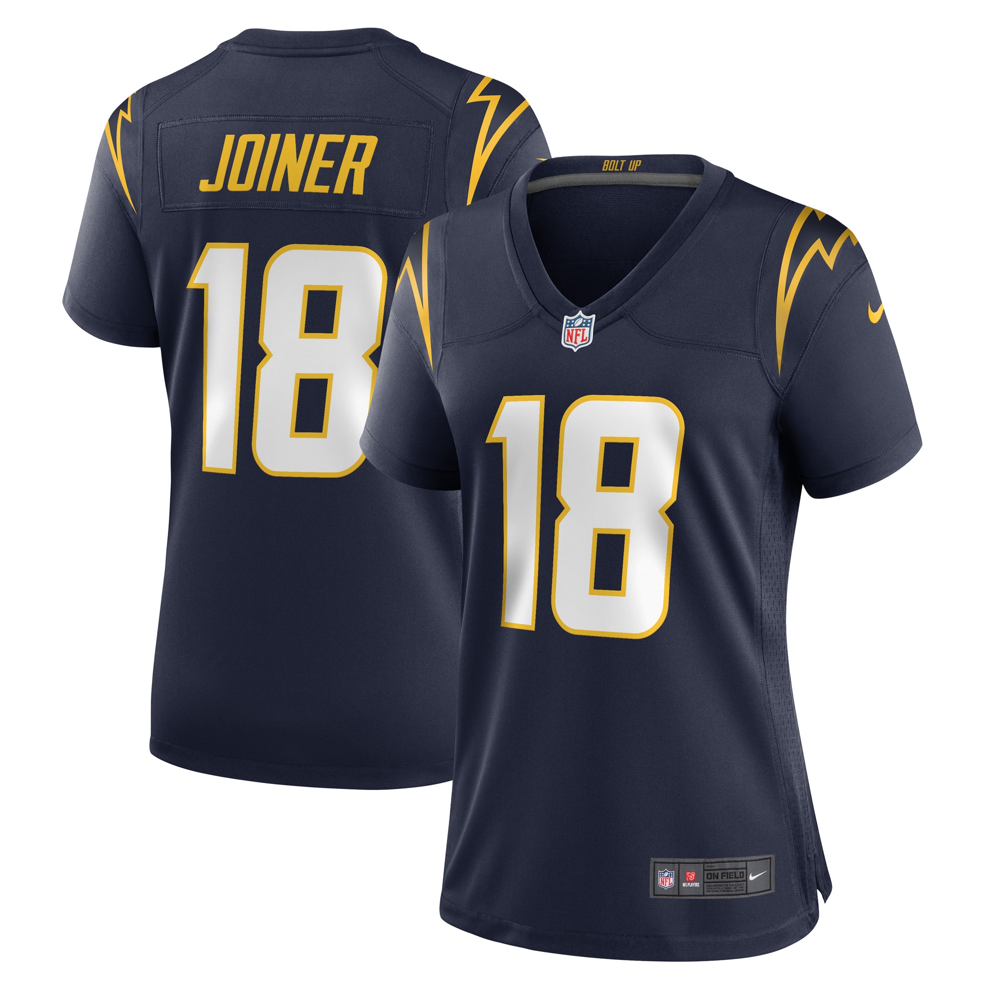 Women's Los Angeles Chargers Charlie Joiner Navy Retired Player Jersey JS5785 Saliibo